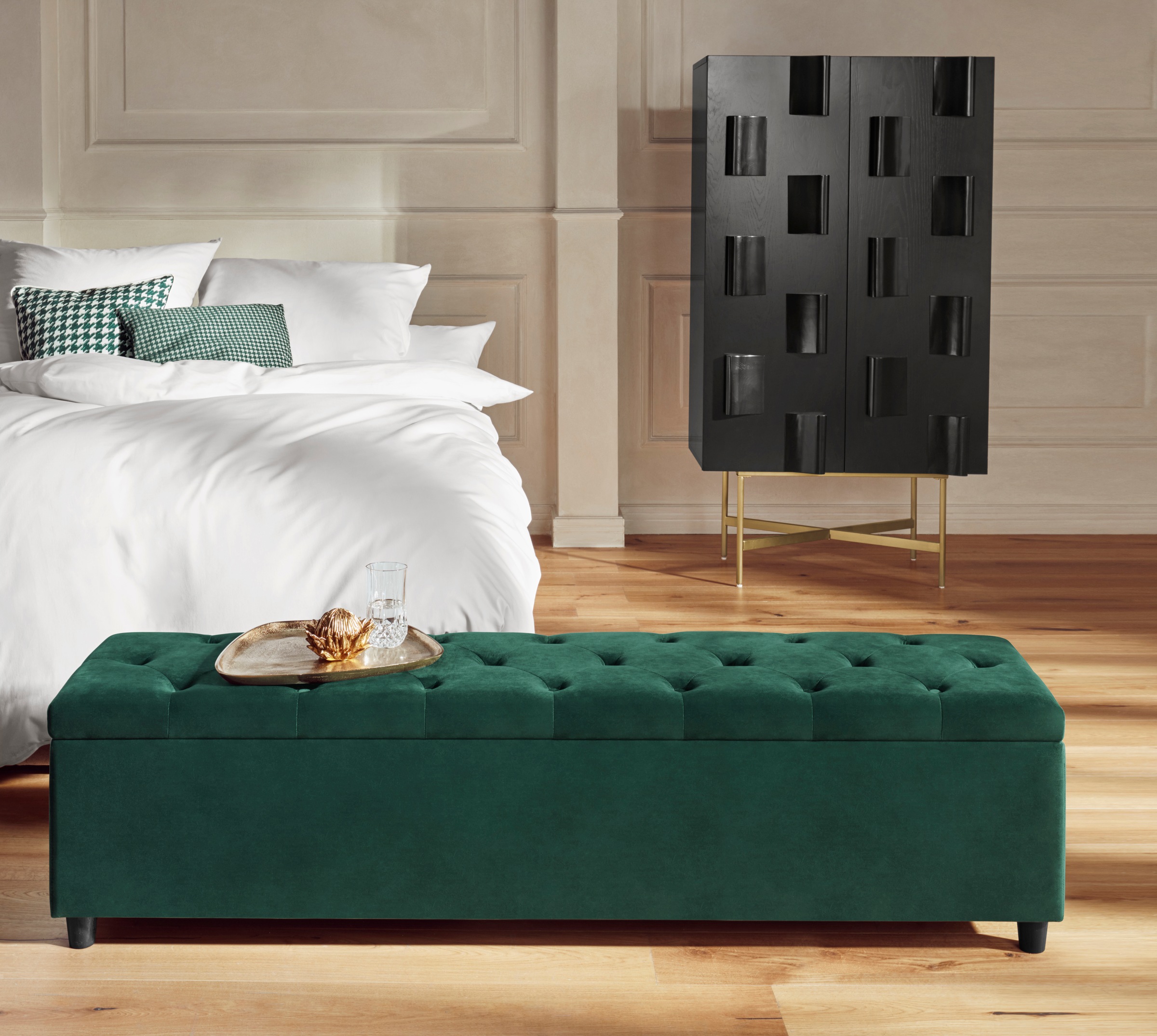 Home affaire Bettbank "Relaxy" gesteppt, mit Staufach günstig online kaufen