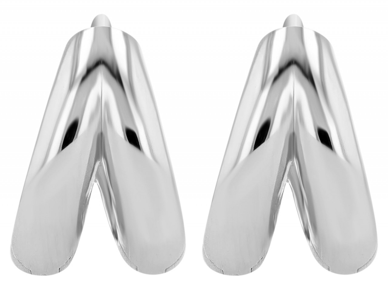 Adelia´s Paar Creolen »Damen Creolen aus poliertem 925 Sterling Silber Ø 13 mm«