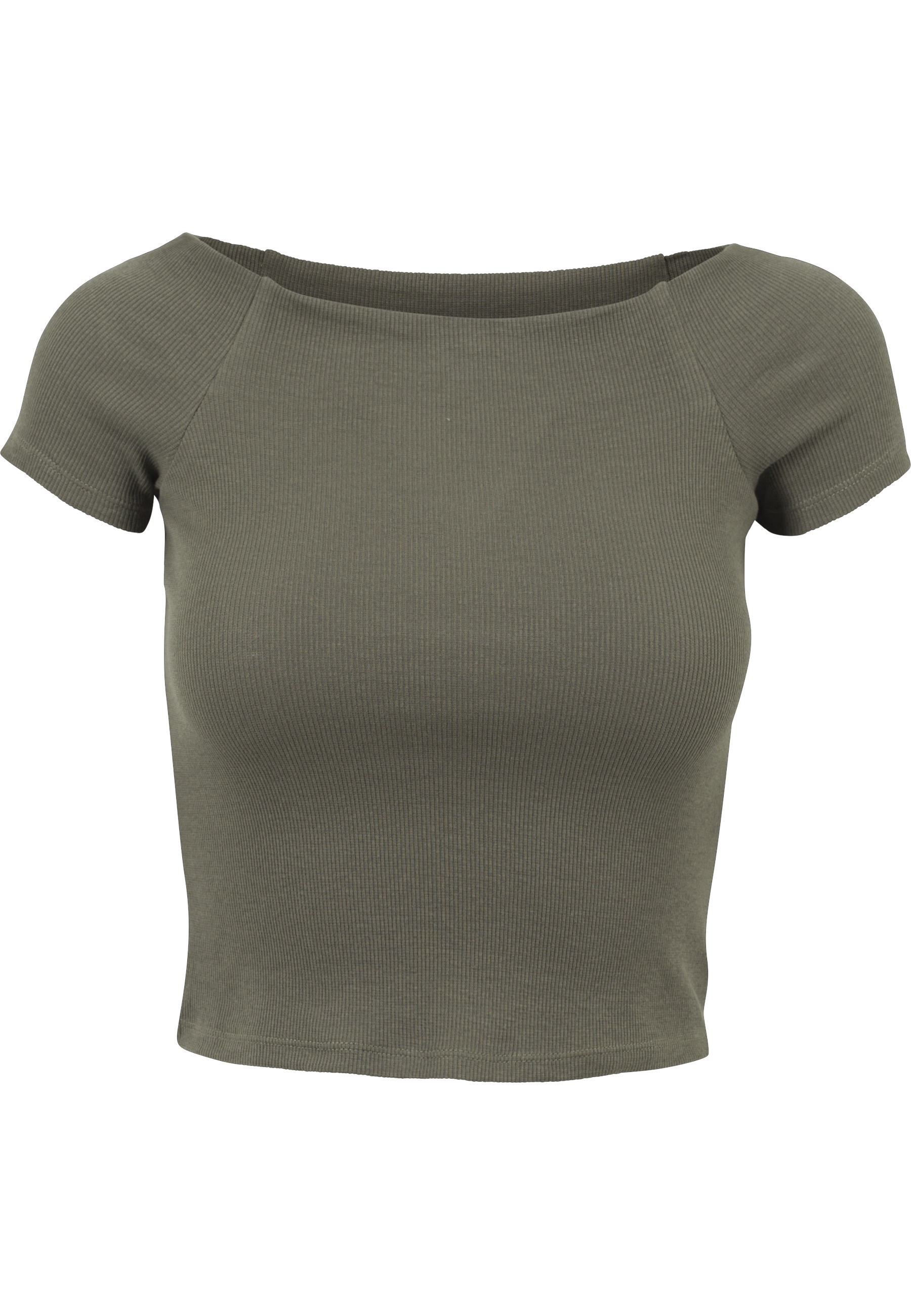 URBAN CLASSICS T-Shirt "Urban Classics Damen Ladies Off Shoulder Rib Tee" 1 günstig online kaufen