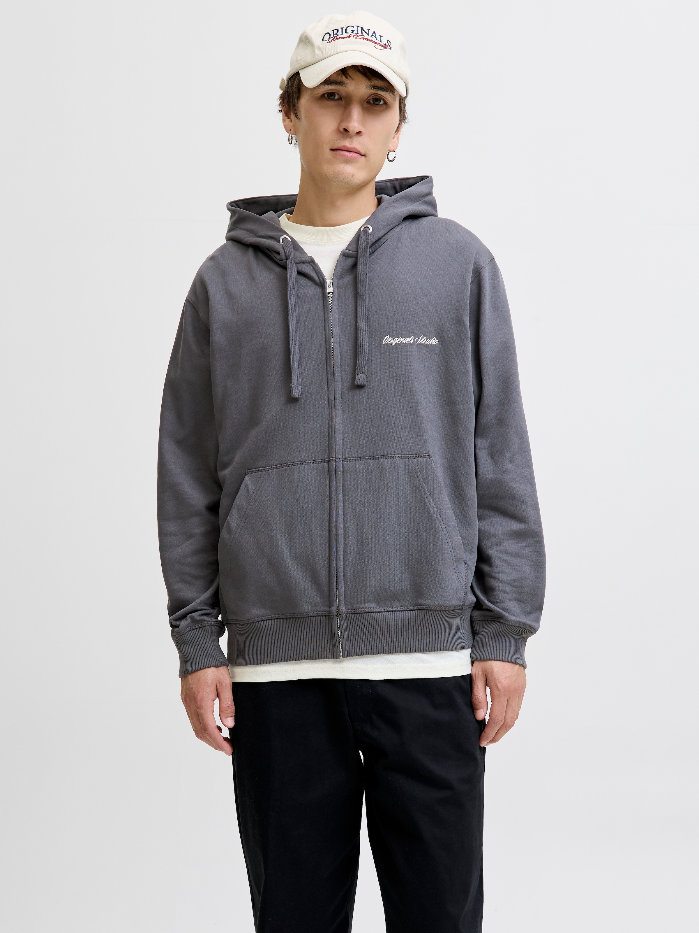 Jack & Jones Kapuzensweatshirt "JORNORREBRO EMB SWEAT ZIP HOOD NOOS" günstig online kaufen