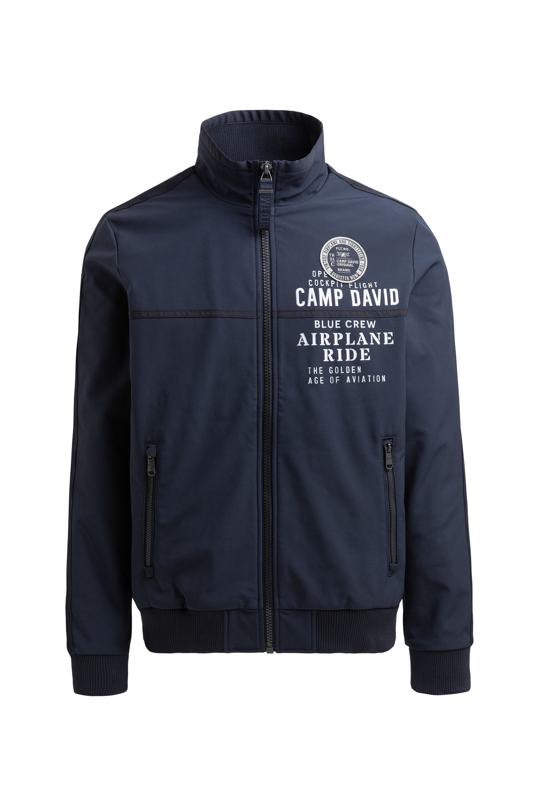 CAMP DAVID Outdoorjacke ohne Kapuze mit Stehkragen