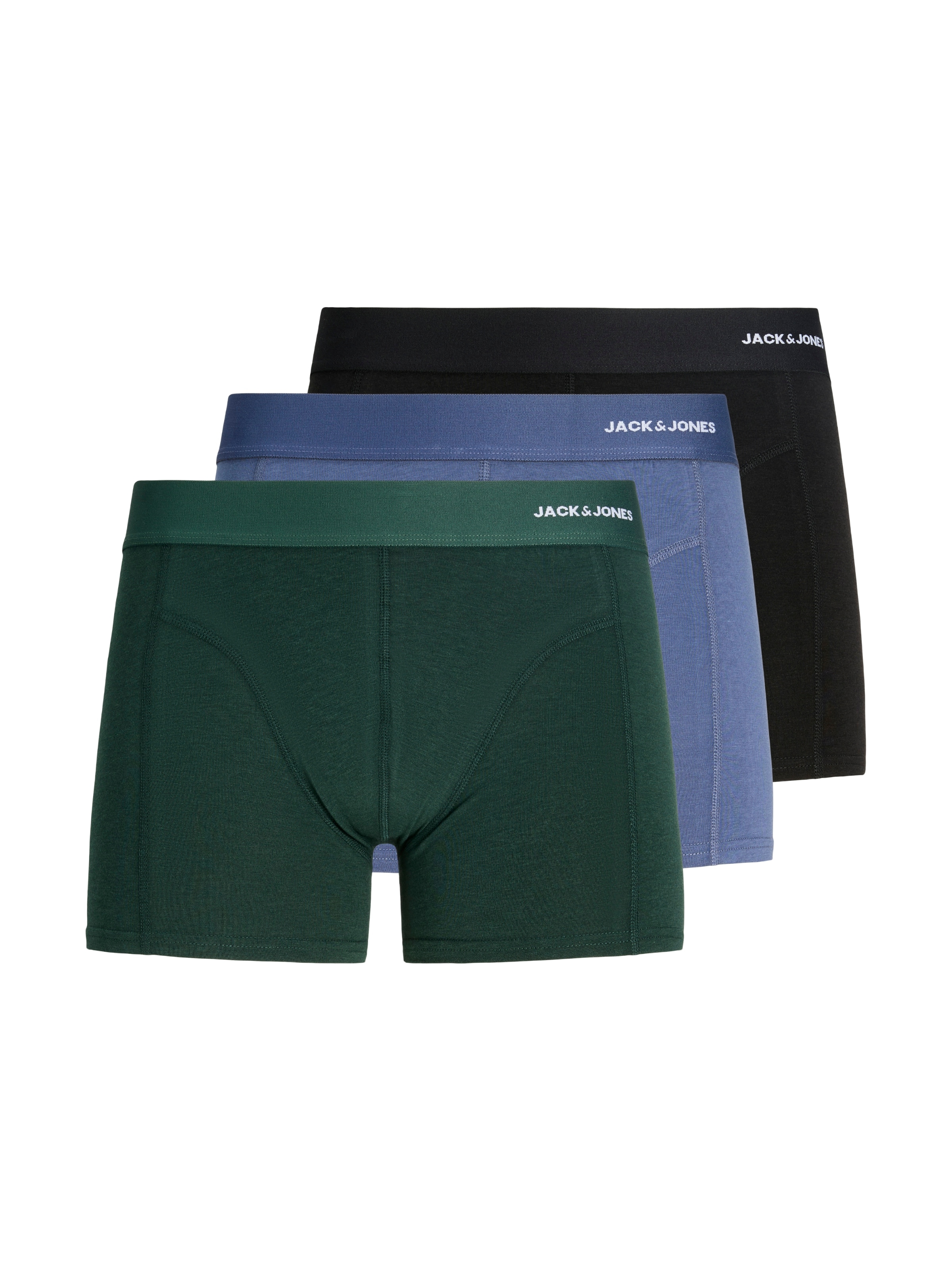 Jack & Jones Trunk "JACCOMO SOLID BAMBOO TRUNKS 3 PACK SN" Packung, 3 Stk. Viskosemischung, elastischer Bund