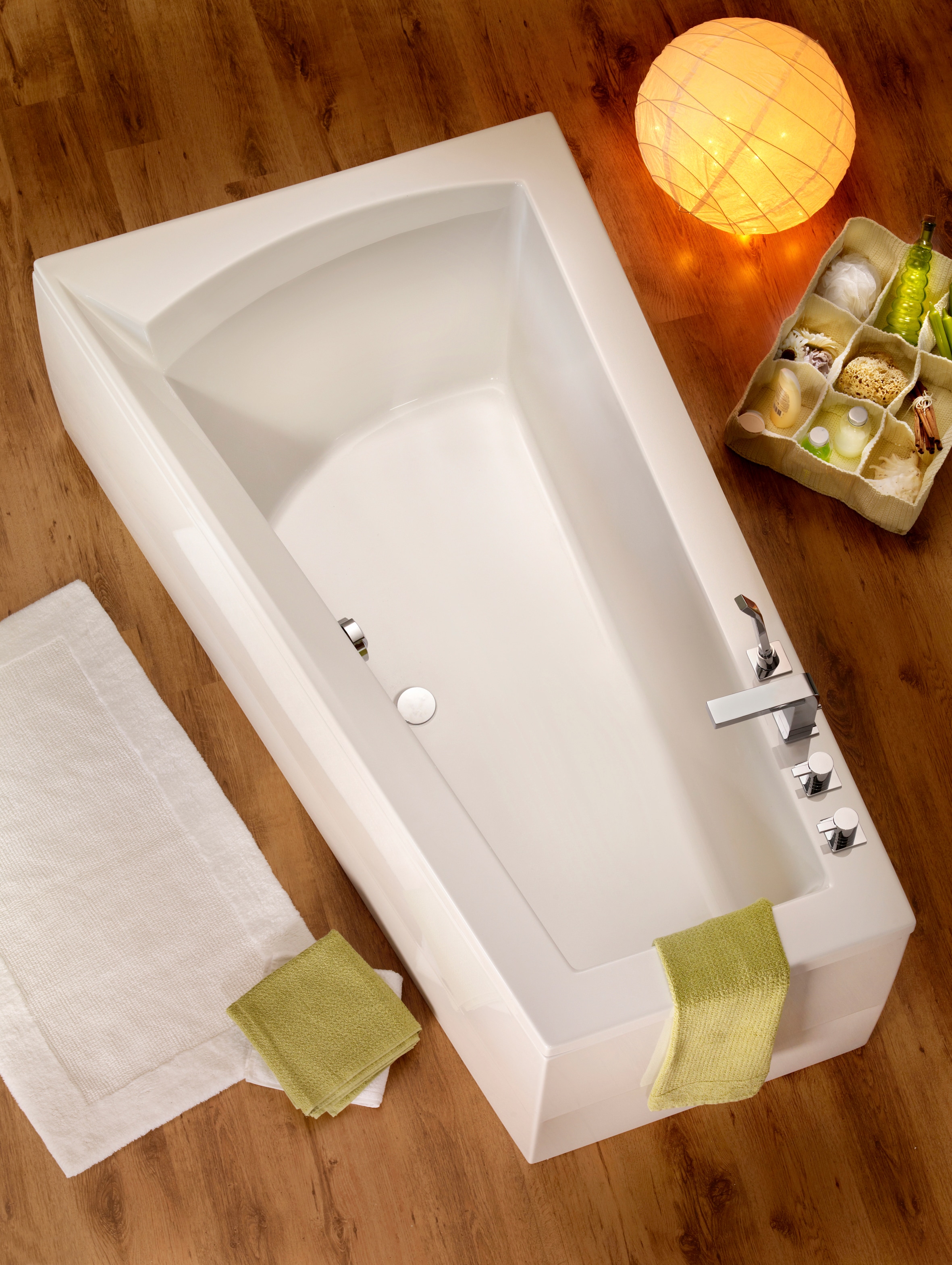 Frontschürze OTTOFOND, B:242cm H:60cm, weiß, Sanitäracryl, Wannenschürzen, "Galia I", passend für Wanne »Galia I«