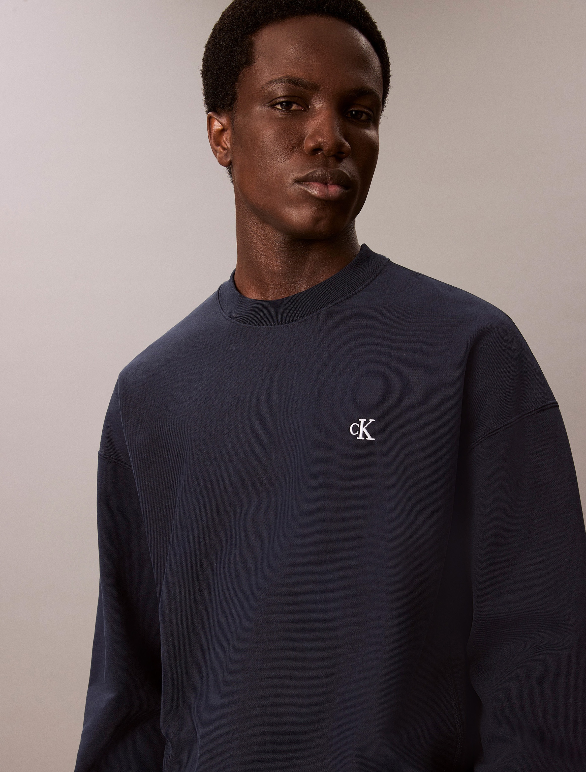 Calvin Klein Jeans Sweatshirt "PRMM TRRY MNGRM CN S", Mit Rundhalsausschnit günstig online kaufen