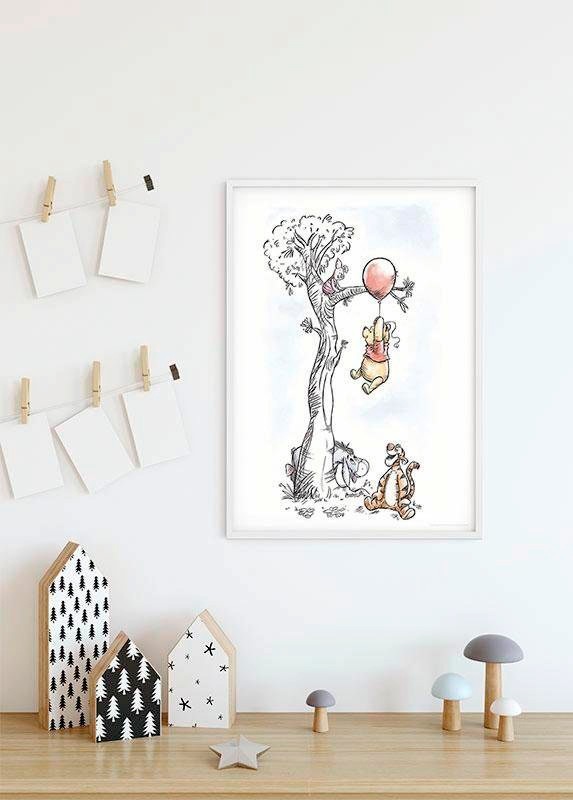 Komar Poster »Winnie Pooh Hang on«, Disney, (1 St.), Kinderzimmer, Schlafzimmer, Wohnzimmer