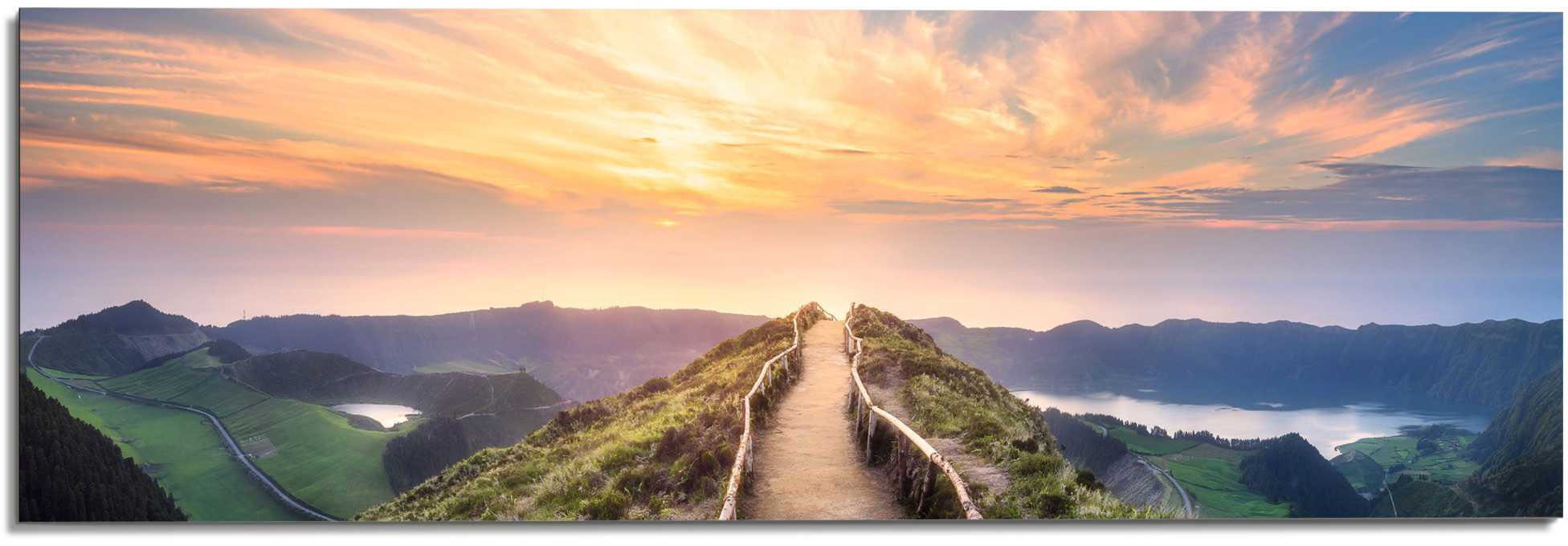 Reinders Wandbild "Wandbild Morgenröte Berge - Sonnenaufgang - Natur" Lands günstig online kaufen