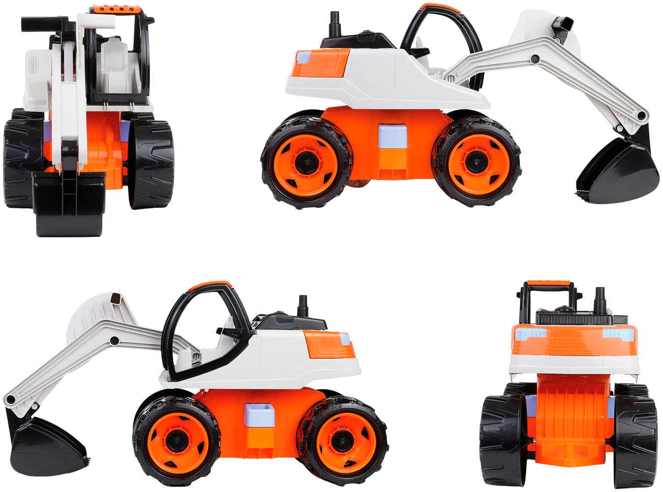 Lena® Spielzeug-Bagger »Giga Trucks Bagger Pro, Orange/Beige,« Made in Europe