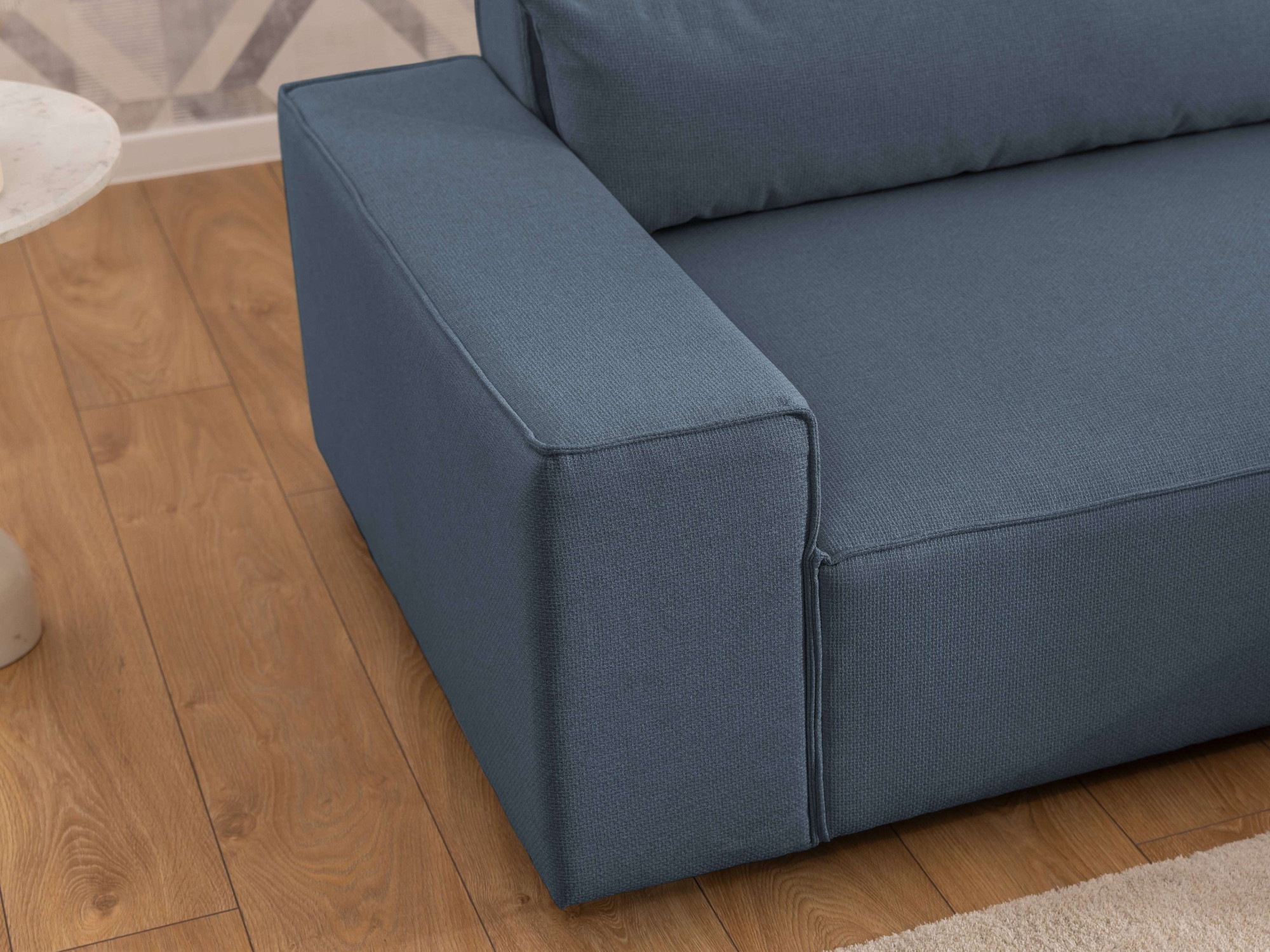 OTTO home Ecksofa »KINLEE Design-Sofa mit Recamiere rechts/links, Maße B/T/H 251/144/70cm« L-Form mit Wellenunterfederung, ohne Bettfunktion, modern und beguem