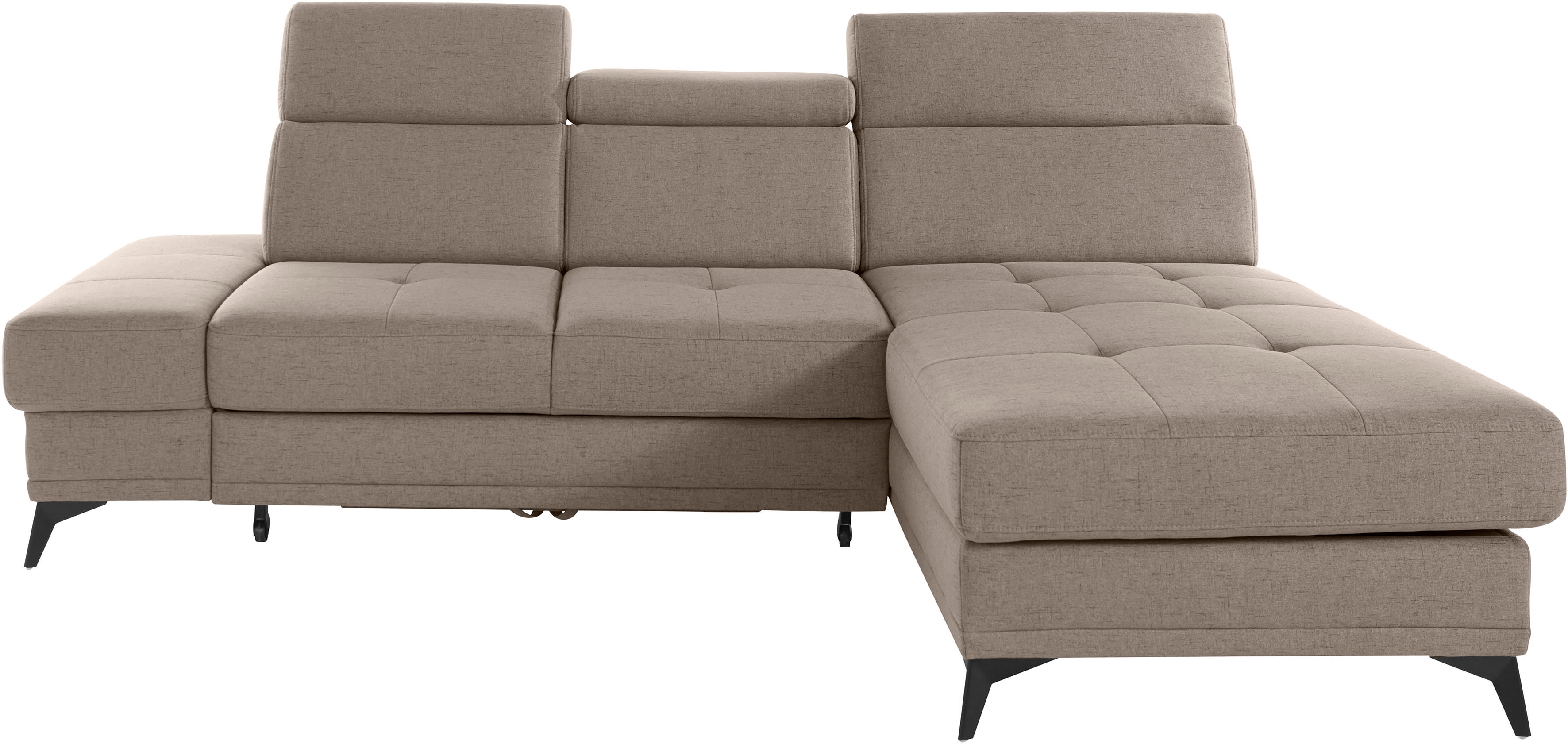 OTTO home Ecksofa "Cardiz L-Form" inkl.Kopfteilverstellung und Federkern wahlweise mit Schlaffunktion