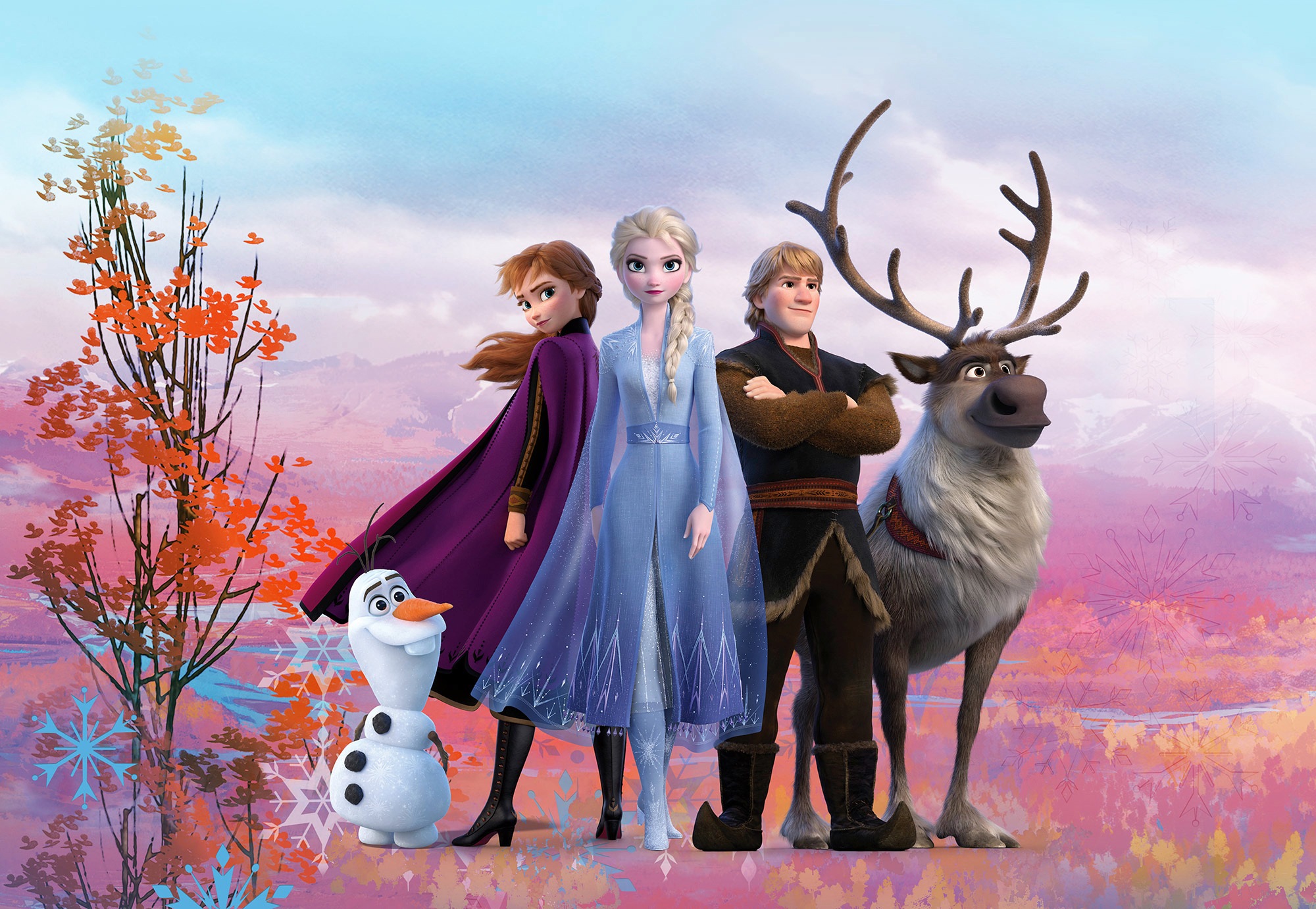Komar Fototapete "Frozen Iconic - Größe 368 X 254 Cm" Bedruckt Glatt Kinderzimmer