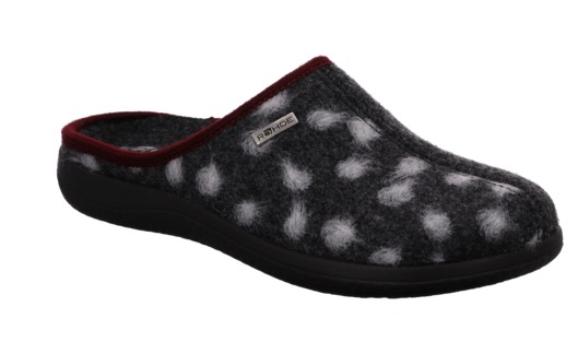 Pantoffel »BARI«, mit Logo-Metall-Plakette