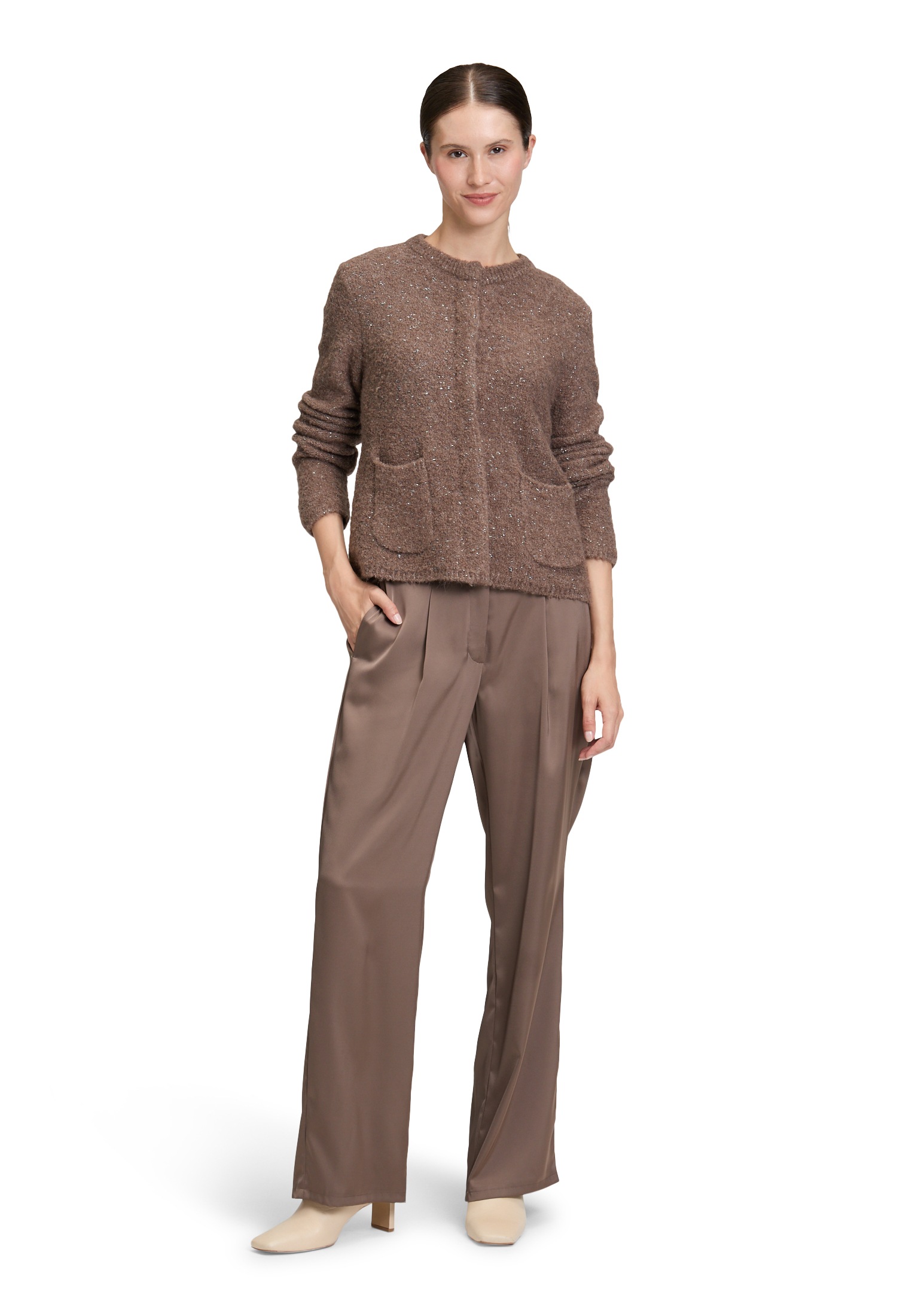 Betty Barclay Strickjacke »Damen Grobstrickjacke mit Lurexfaden« 1 Stk. tlg.