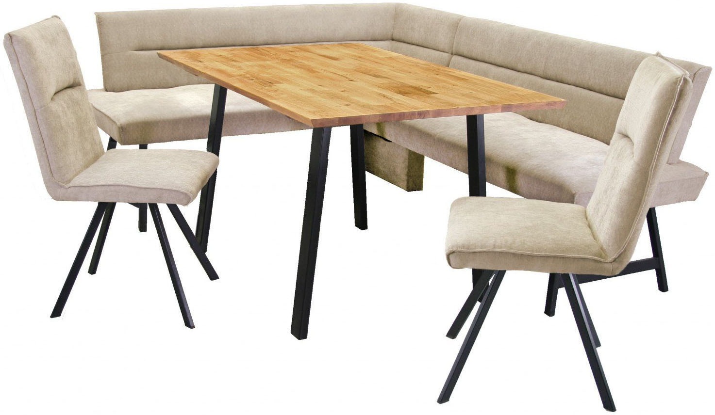 OTTO home Eckbankgruppe "Sava" Set, 4 Stk. tlg. Eckbank mit Wellenfederung günstig online kaufen