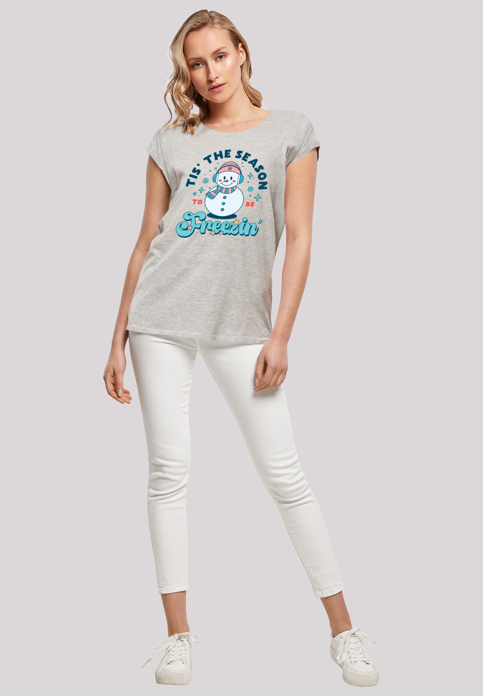 F4NT4STIC T-Shirt »Tis The Season to Be Freezin Winter«, Premium Qualität