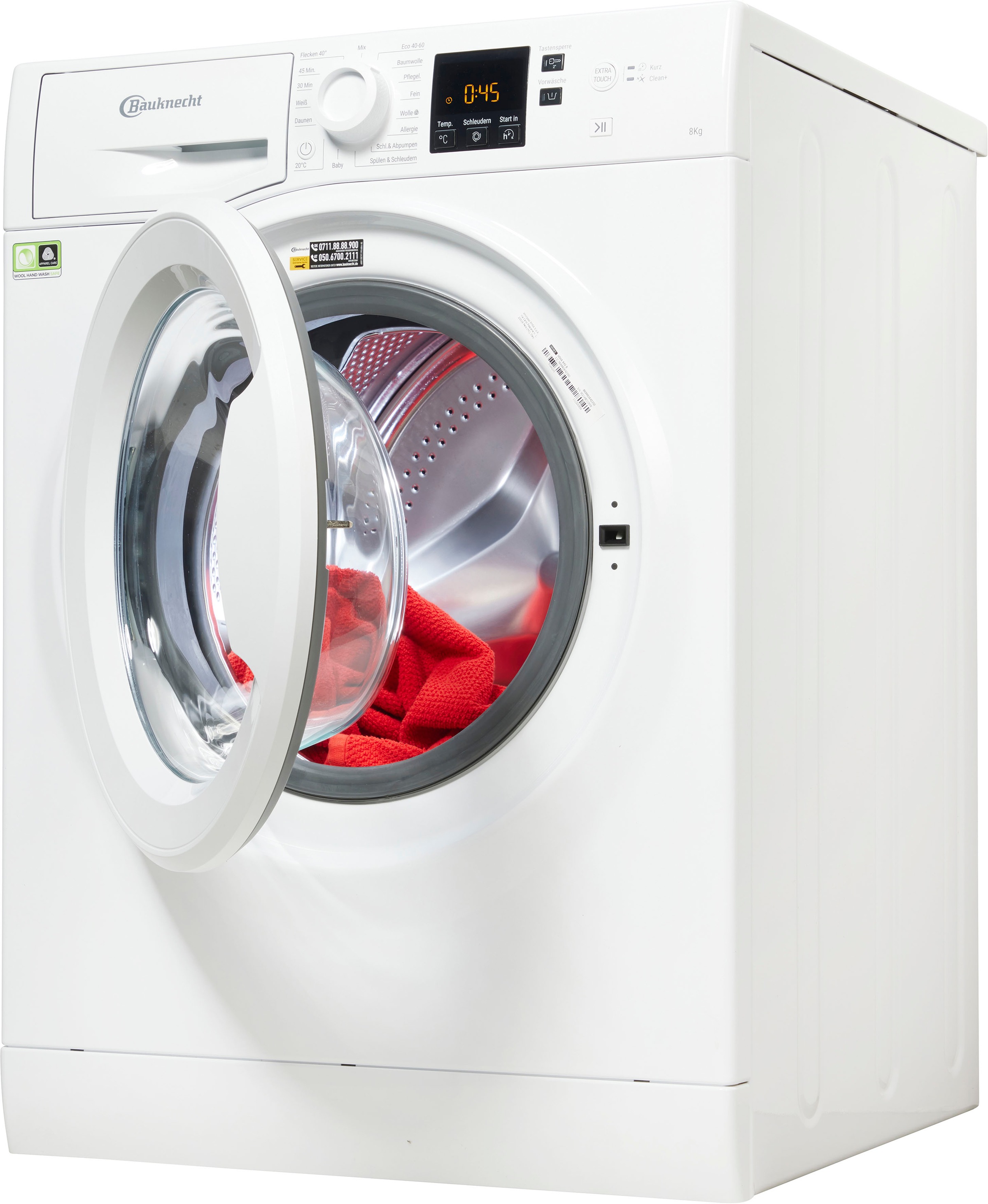 BAUKNECHT Waschmaschine "WWA 843 B" 8 kg 1400 U/min günstig online kaufen