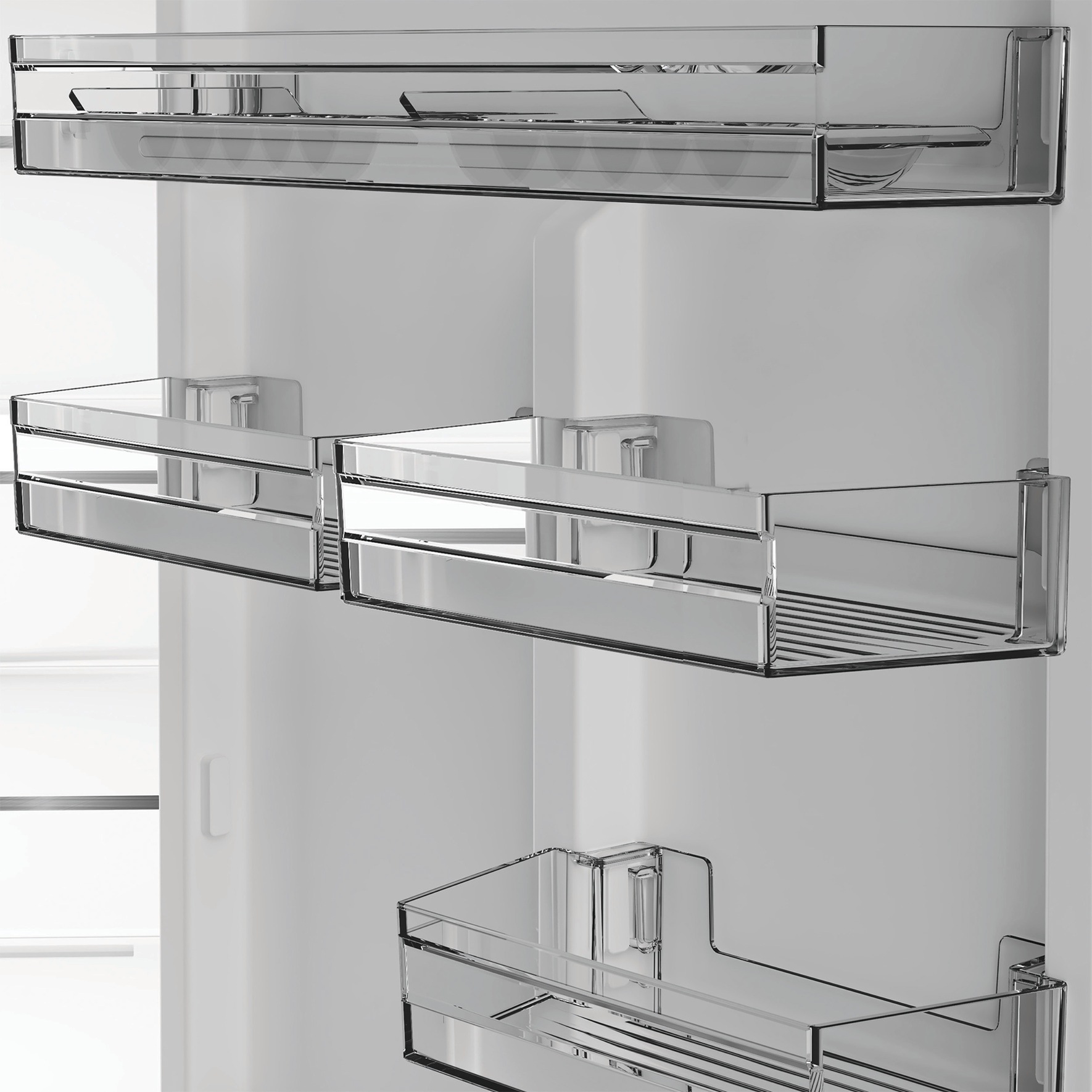 BAUKNECHT Kühl-/Gefrierkombination »KGDNF 20C IN« 203,5 cm hoch 59,5 cm breit FreshShield