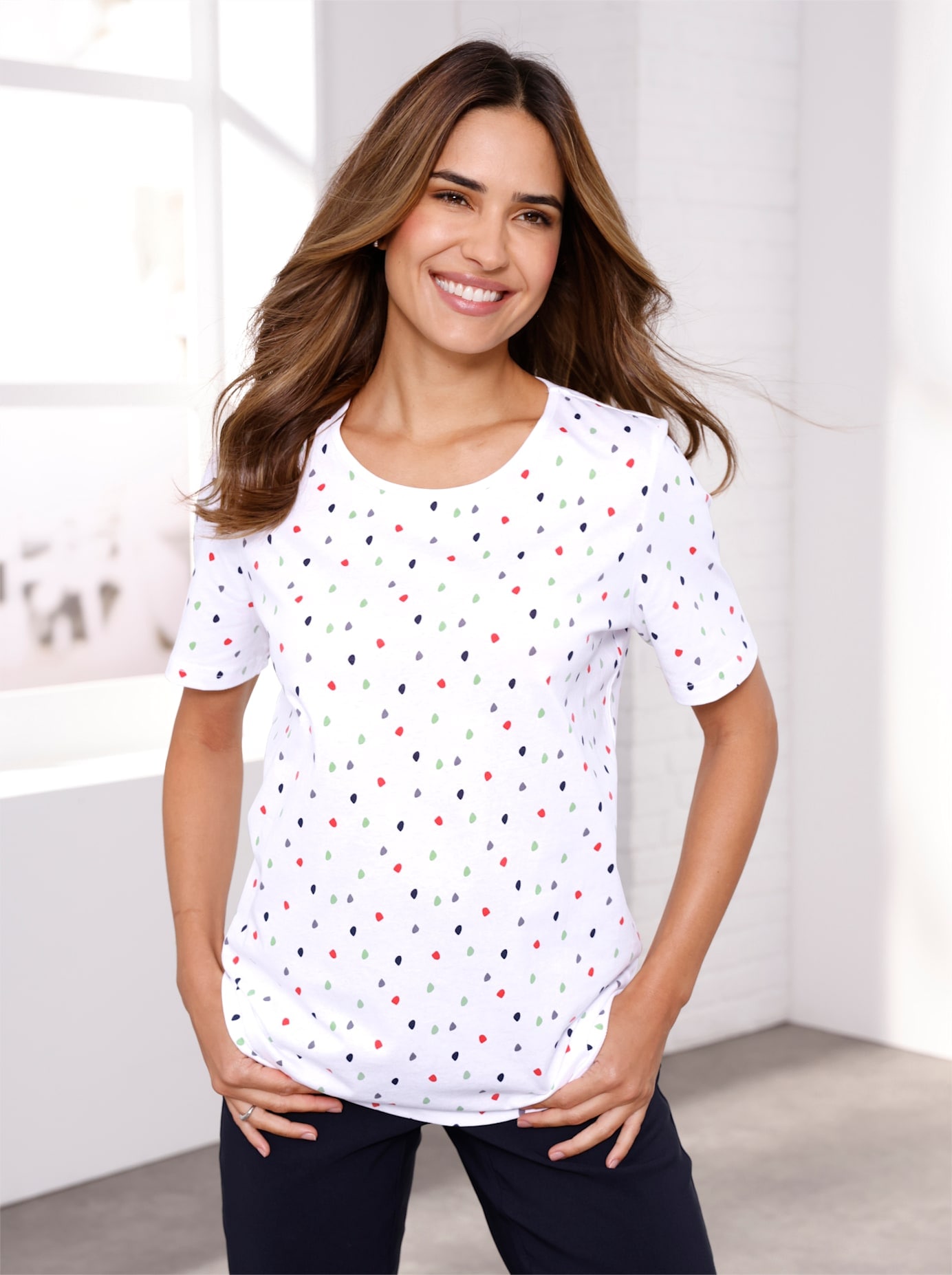 Kurzarmshirt "Freizeitshirt", 1 Stk. günstig online kaufen