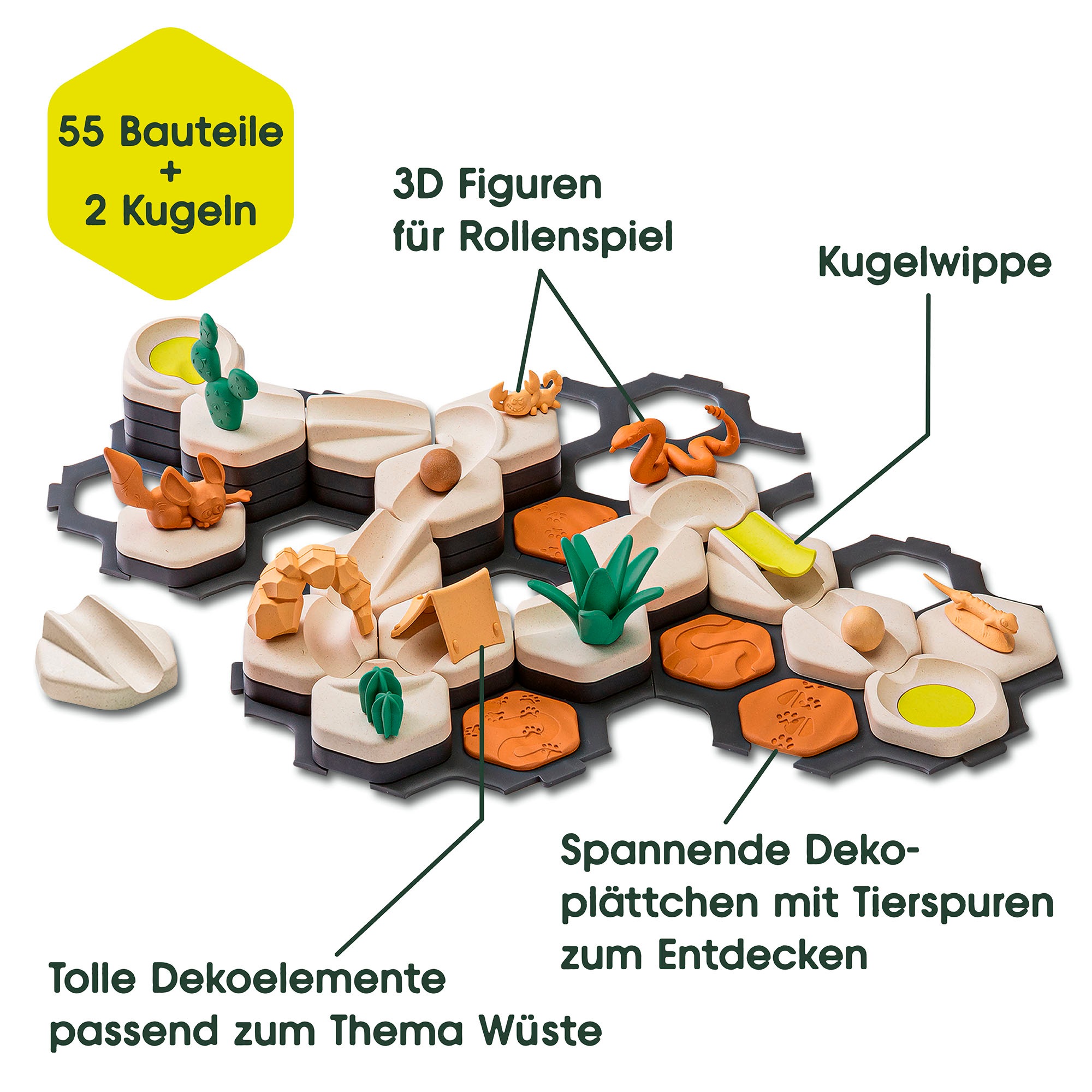 Ravensburger Kugelbahn-Bausatz »GraviTrax Junior, Starter-Set S Desert«, Made in Europe