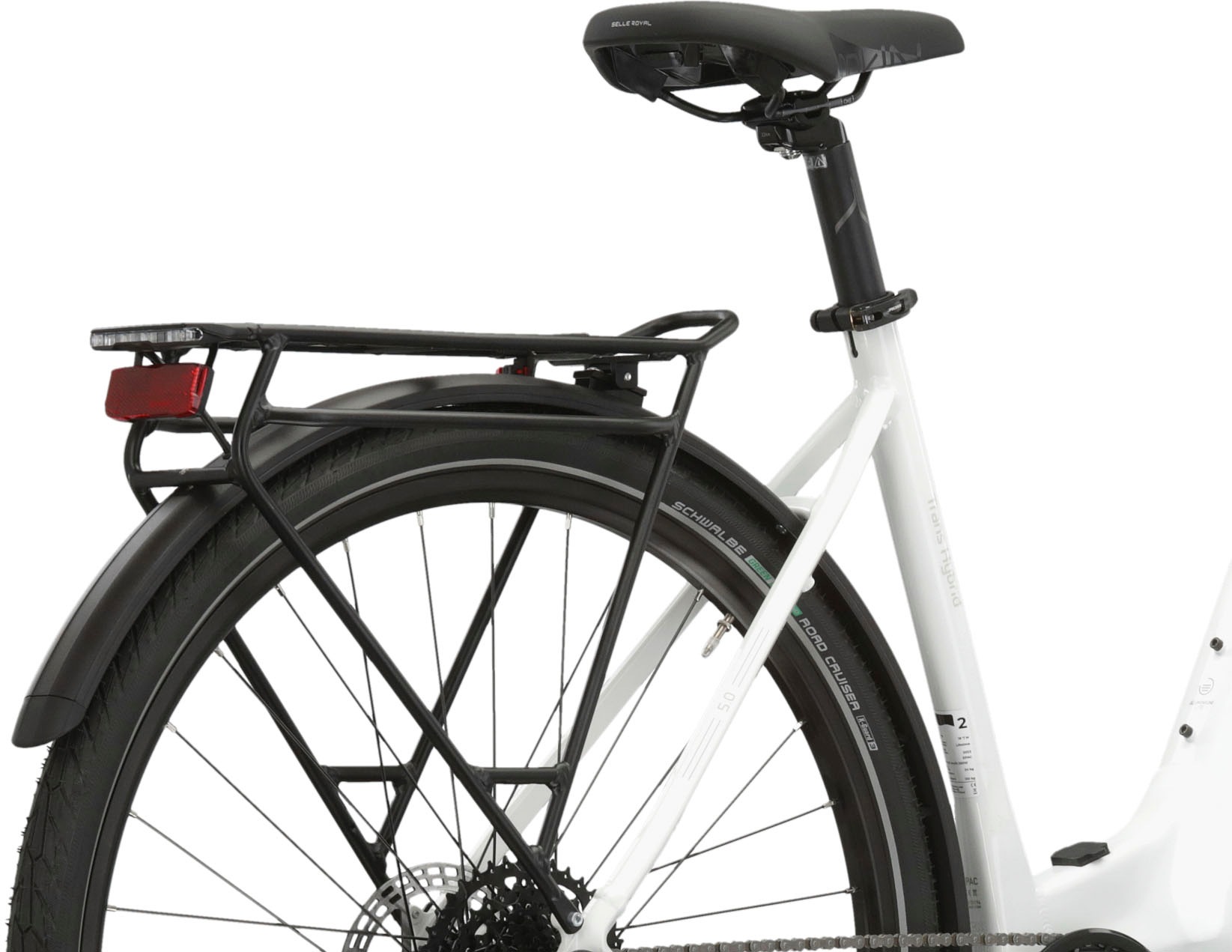 Kross E-Bike »KROSS E-Trekkingrad Trans 5.0 28" weiß 9 Gänge«, 9 Gang, microSHIFT, ADVENT M619, Mittelmotor 250 W