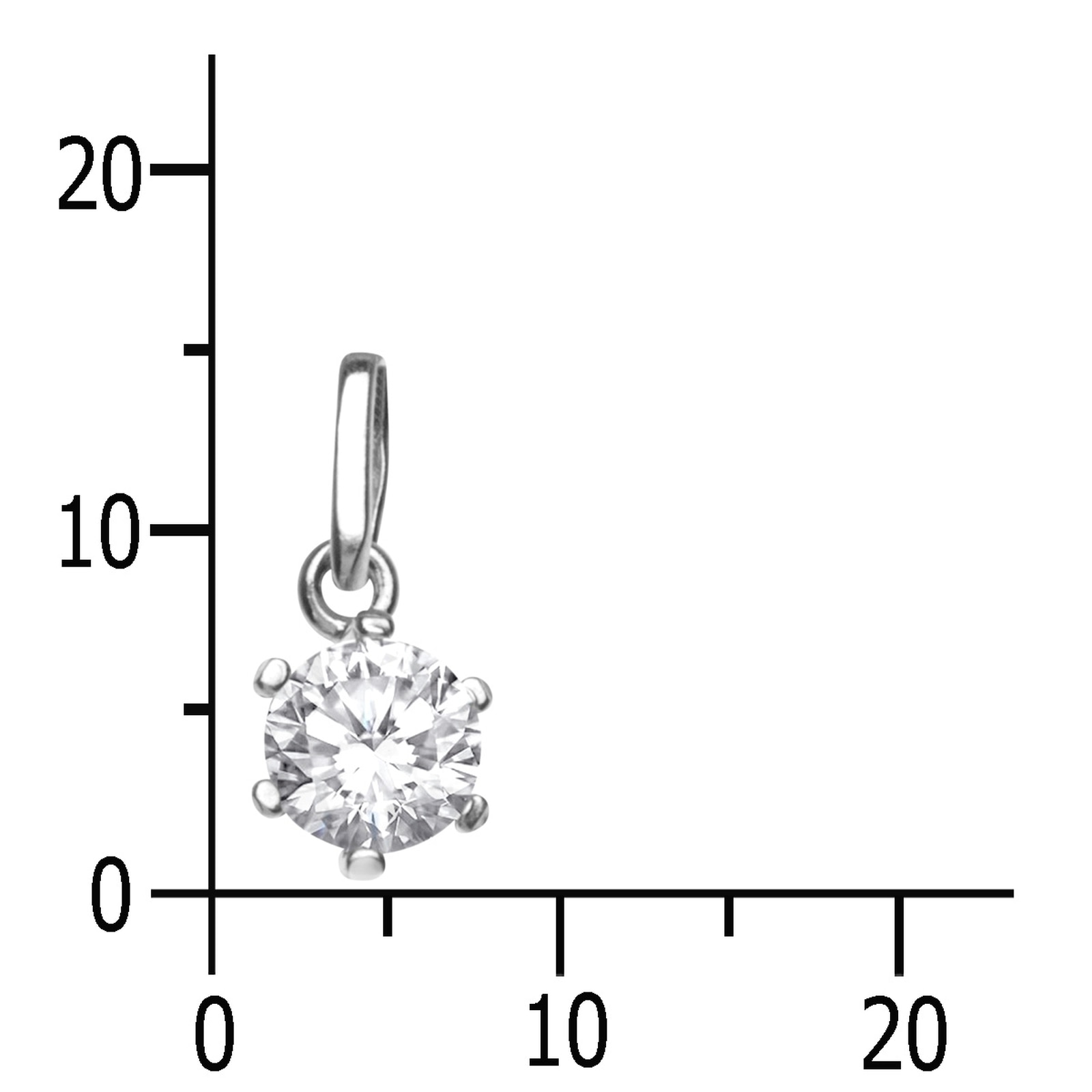 OSTSEE-SCHMUCK Kettenanhänger »Ostsee-Schmuck Anhänger Folina 6 mm Anhänger Folina 6 mm«, (1 tlg.)