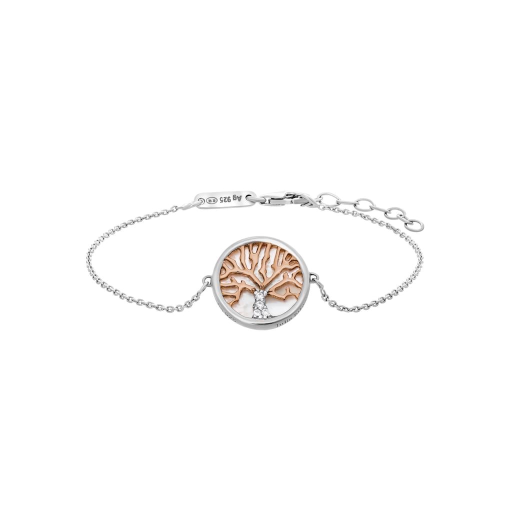 Julie Julsen Armband »LEBENSBAUM JJBR0838.1 JJBR0838.2« mit Zirkonia (synth.) mit Perlmutt Julie Julsen Armband »LEBENSBAUM JJBR0838.1 JJBR0838.2« mit Zirkonia (synth.) mit Perlmutt