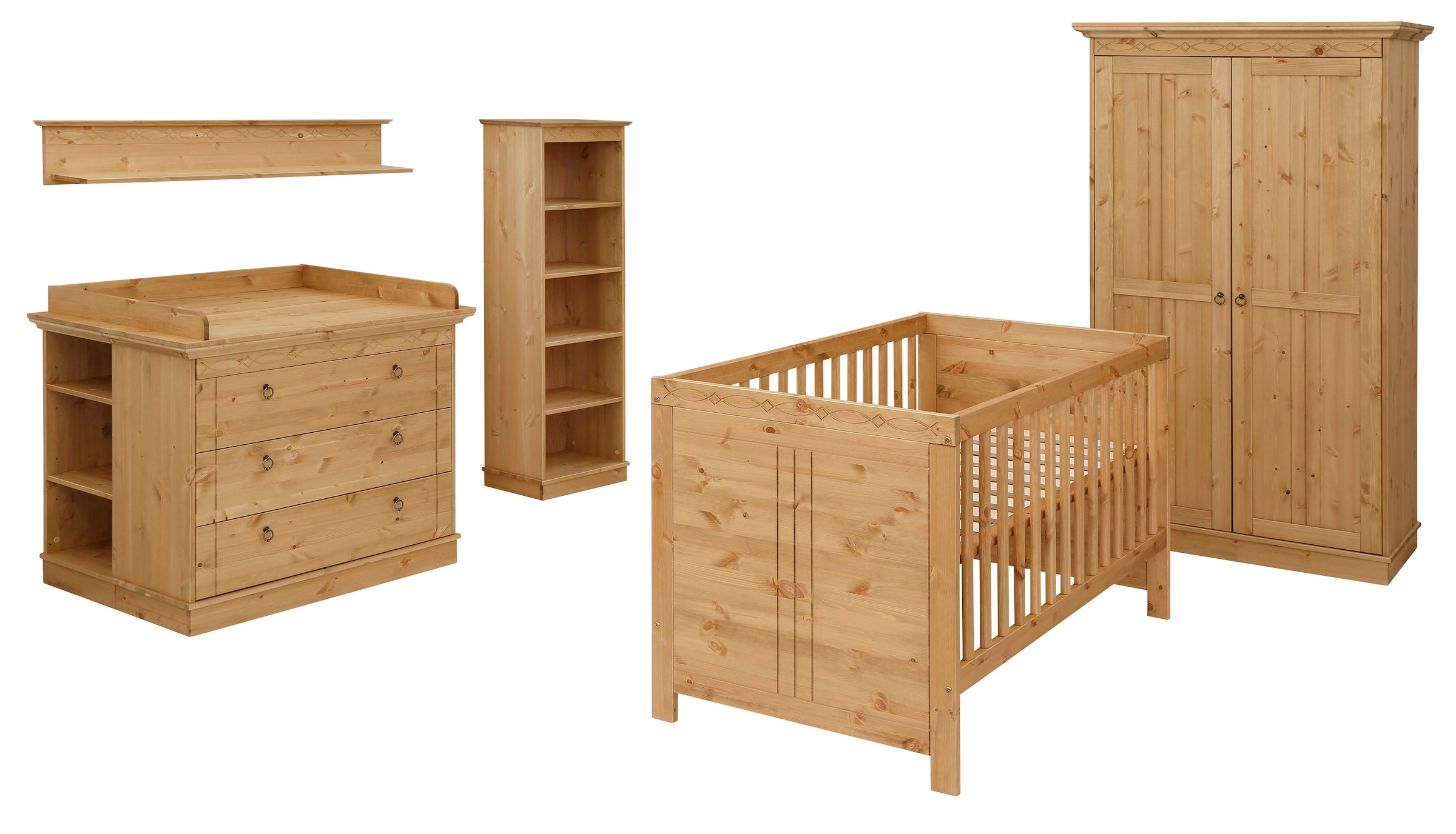 Lüttenhütt Babyzimmer-Komplettset "Indra, FSC zertifiziertes Massivholz, zu günstig online kaufen