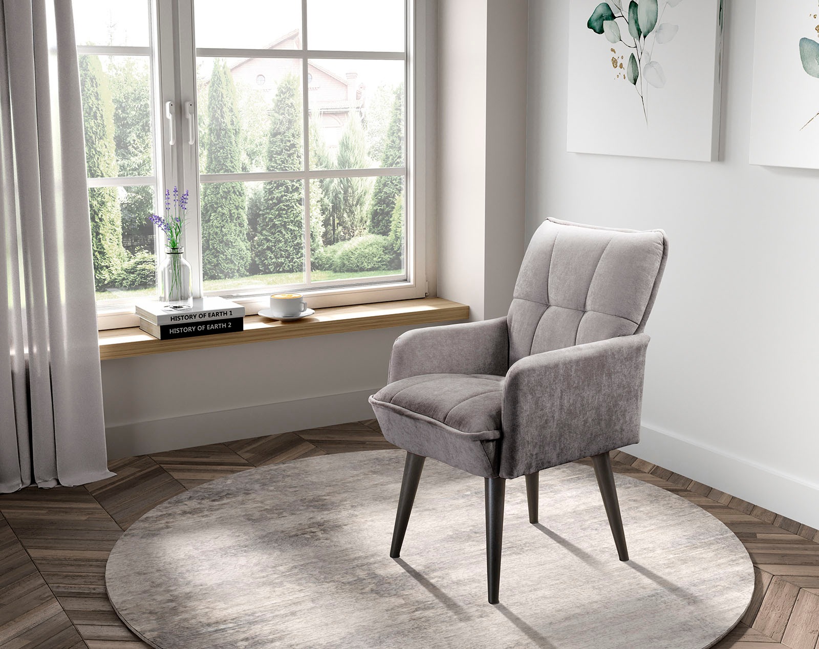 exxpo - sofa fashion Esszimmerstuhl "Mocca" () Armlehnenstuhl, bequem gepol günstig online kaufen