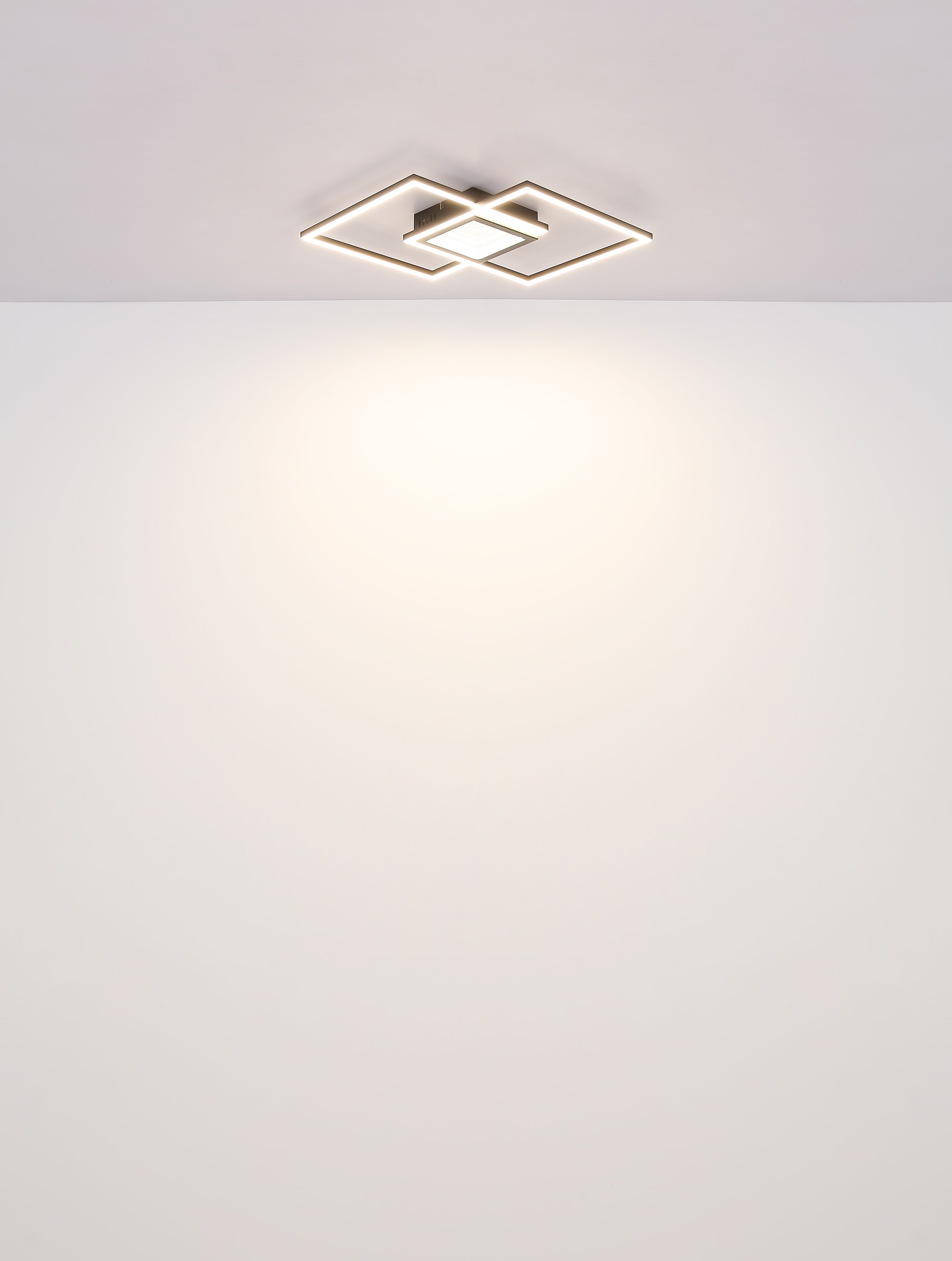 GLOBO LIGHTING LED Deckenleuchte »SAUNDERS«, Leuchtmittel LED-Modul | LED fest integriert, Deckenlampe/Wohnzimmer/Schlafzimmer/modern