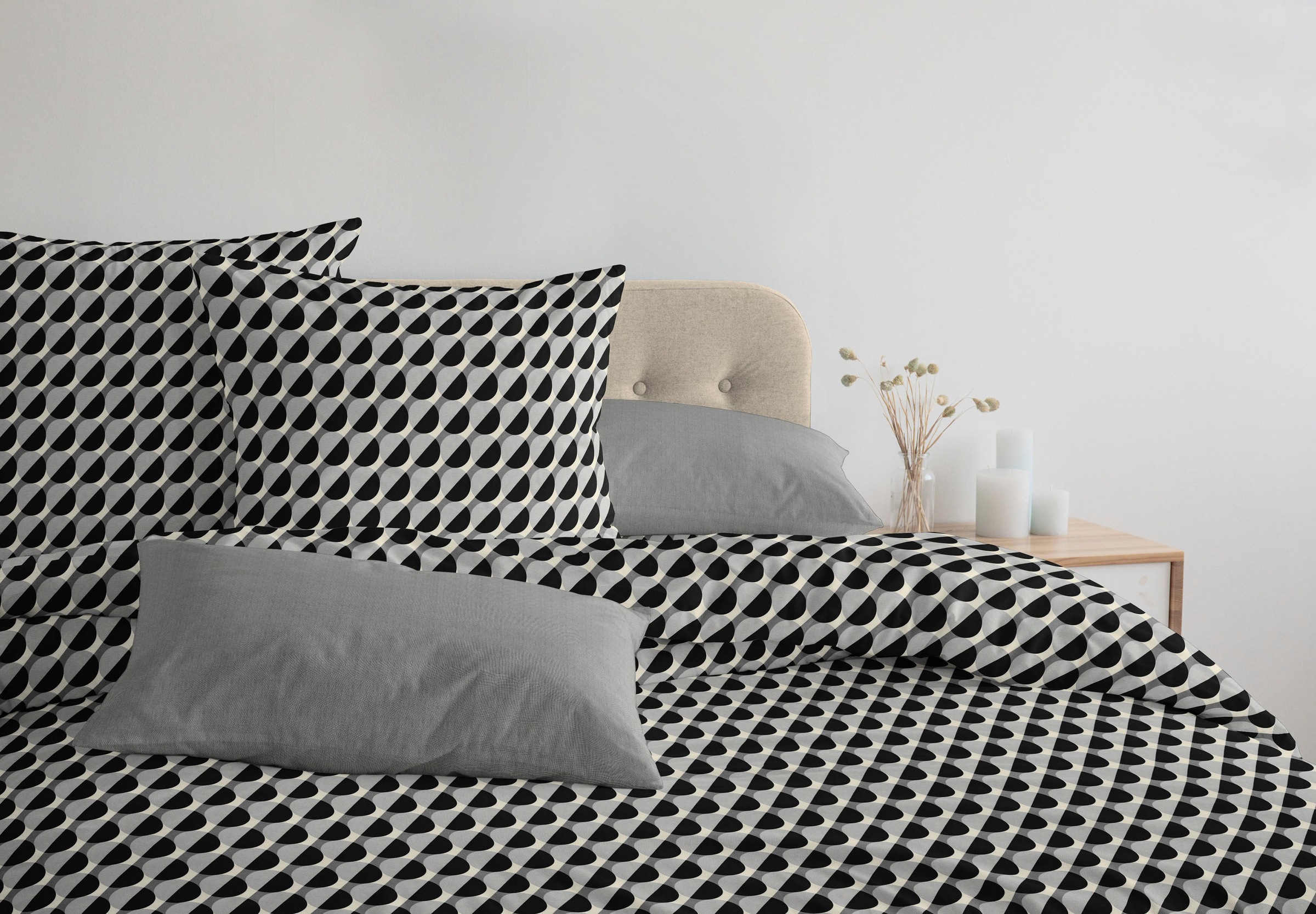 Adam Bettwäsche "Circles" 2 Stk. tlg. aus 100 % Bio-Baumwolle, 2 teilig - B günstig online kaufen