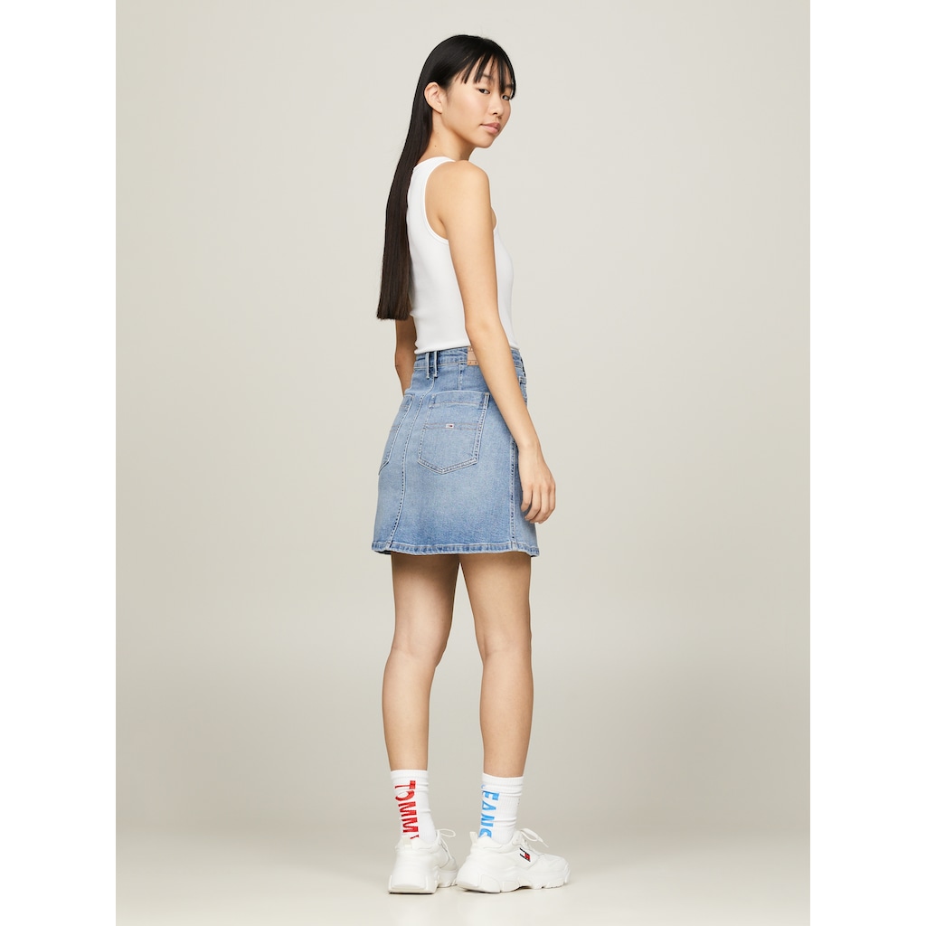 Tommy Jeans A-Linien-Rock »ALINE SKIRT BH0130«, Webrock im 5-Pocket-Style