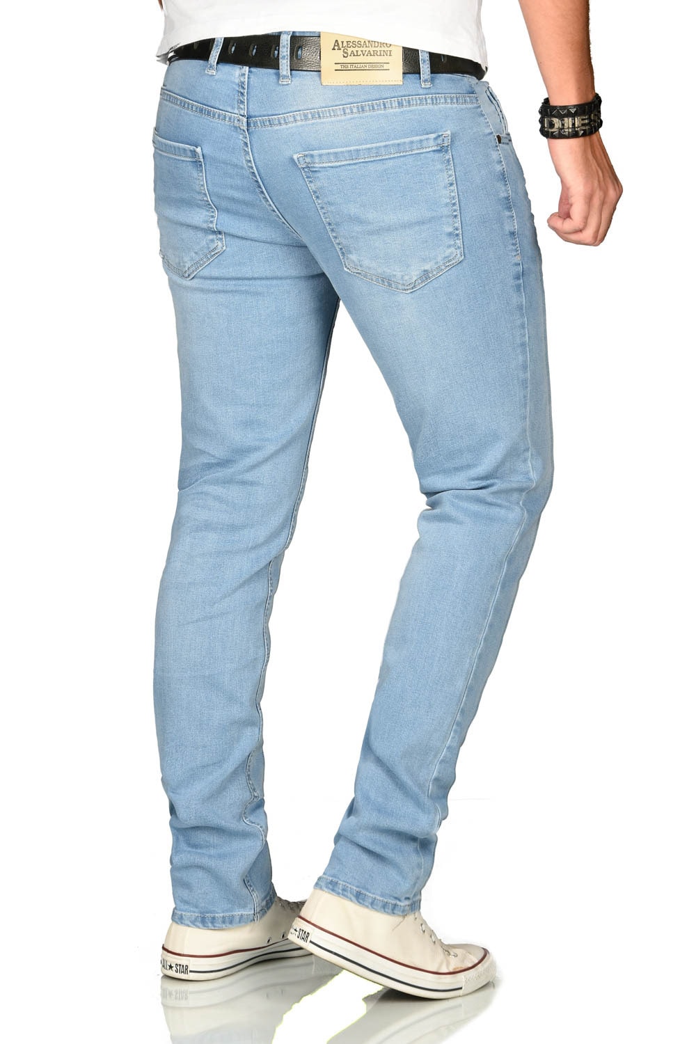 Alessandro Salvarini Stretch-Jeans »ASAngelo«, Angenehme Passform durch vorhandenen Elasthan Anteil