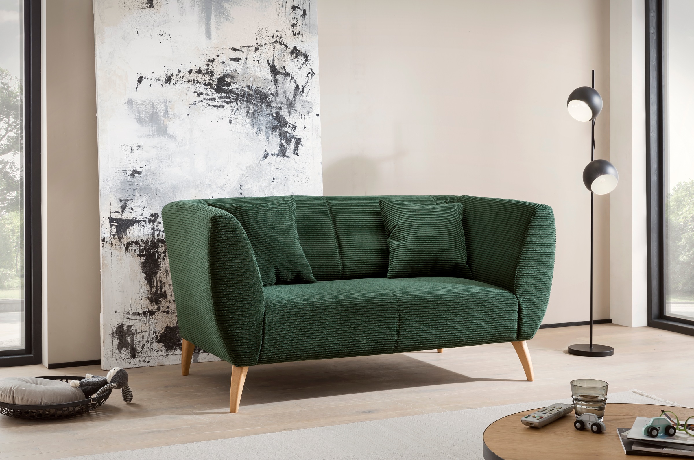INOSIGN Polstergarnitur »Colori«, (Set, 2 tlg., 3-Sitzer und 2-Sitzer), auch als Loveseat erhältlich
