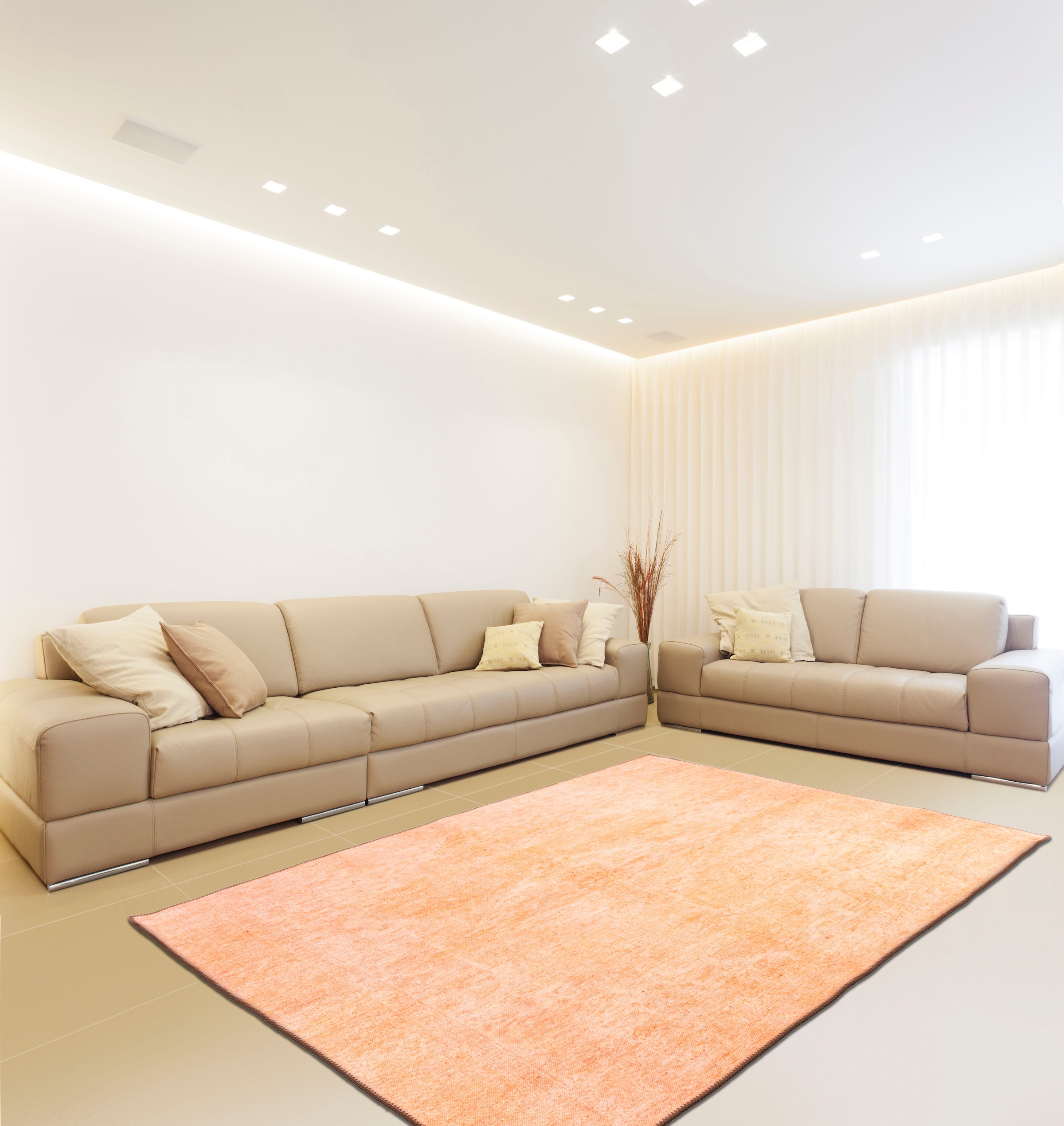calo-deluxe Teppich »Ramses 808«, rechteckig, 6 mm Höhe, Flachgewebe, melierte Optik, Wohnzimmer