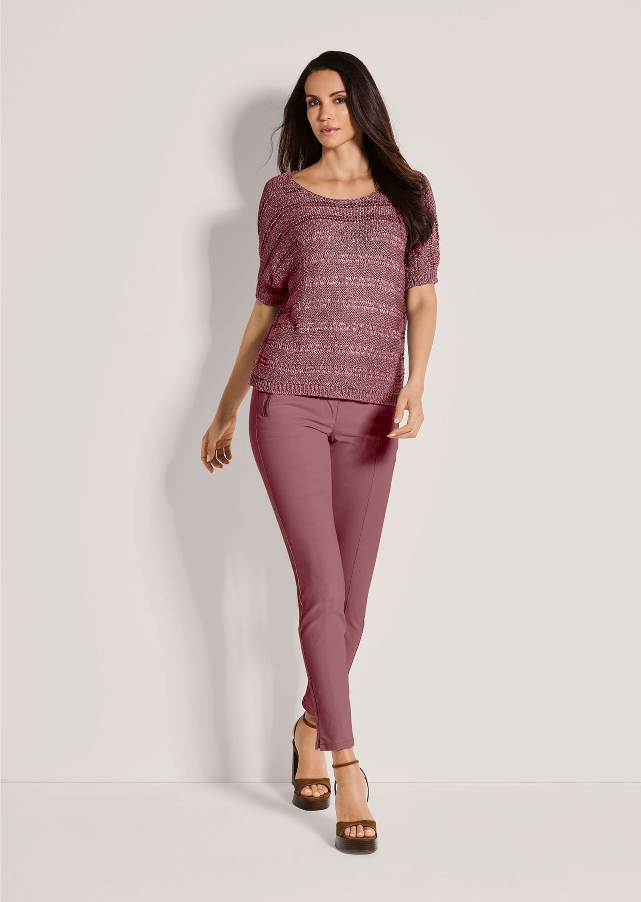 MADELEINE Longpullover "Pullover Bändchen-Pullover mit Glanz-Effekt" günstig online kaufen