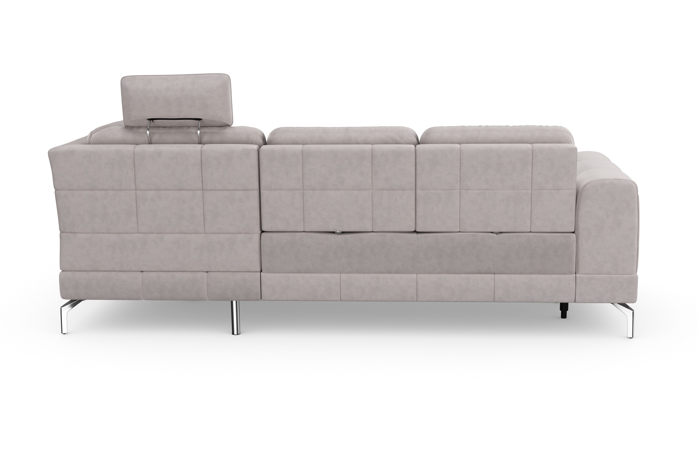 sit&more Ecksofa »Bendigo L-Form«, inklusive Sitztiefenverstellung, Bodenfreiheit 15 cm, in 2 Fußfarben