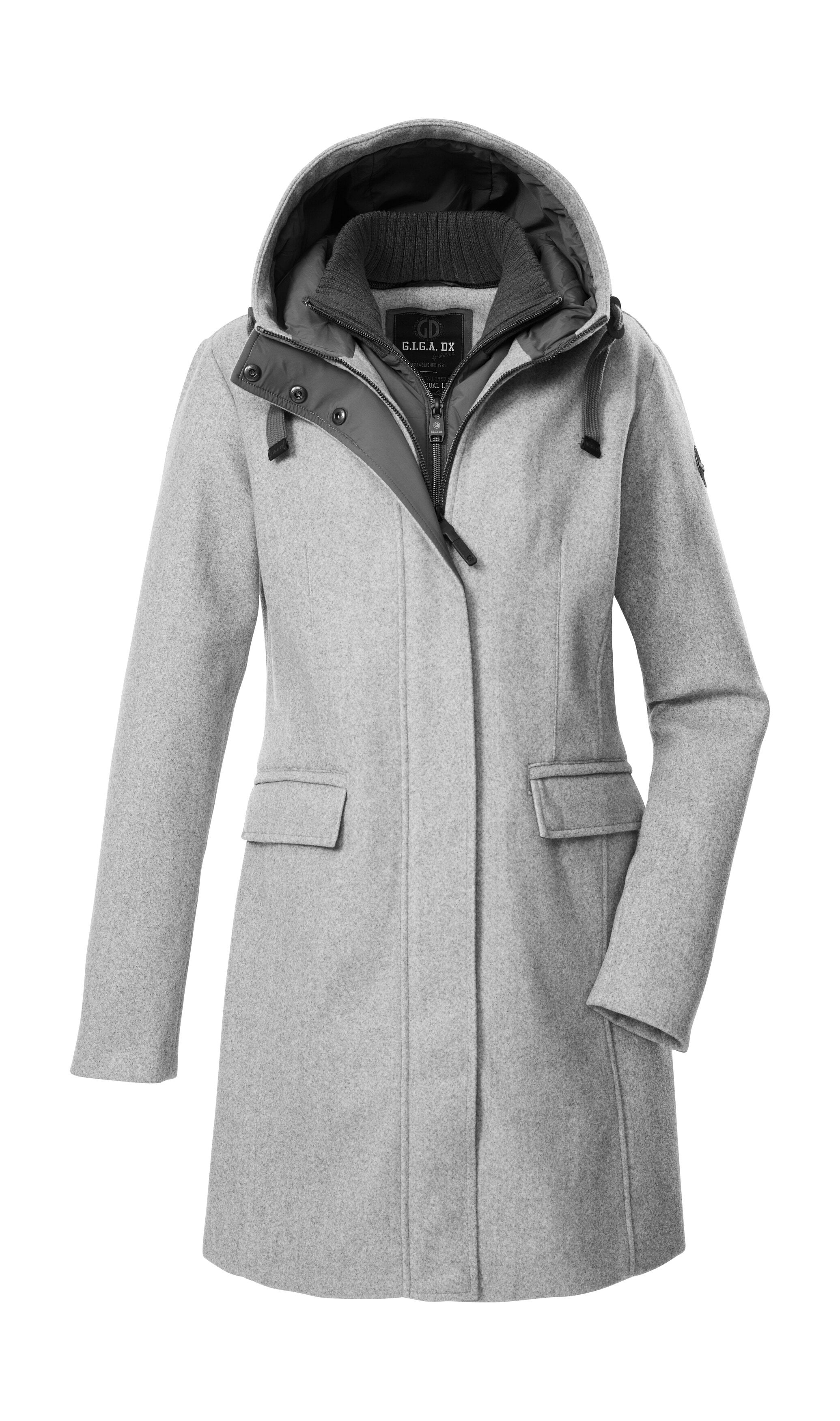 G.I.G.A. DX by killtec Parka "GW 19 WMN PRK" Windabweisender Damen Parka mit Kapuze, Gilet, 2-Wege-Reißverschluss