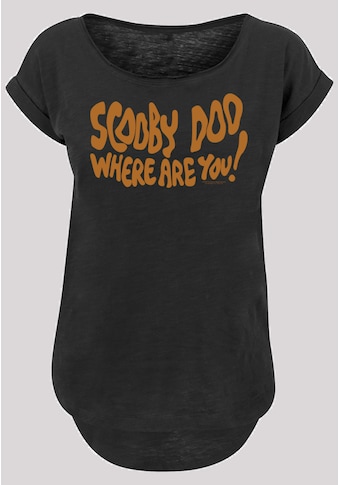 Kurzarmshirt »Damen Scooby Doo Where Are You Spooky with Ladies Long Slub Tee«, (1 tlg.)