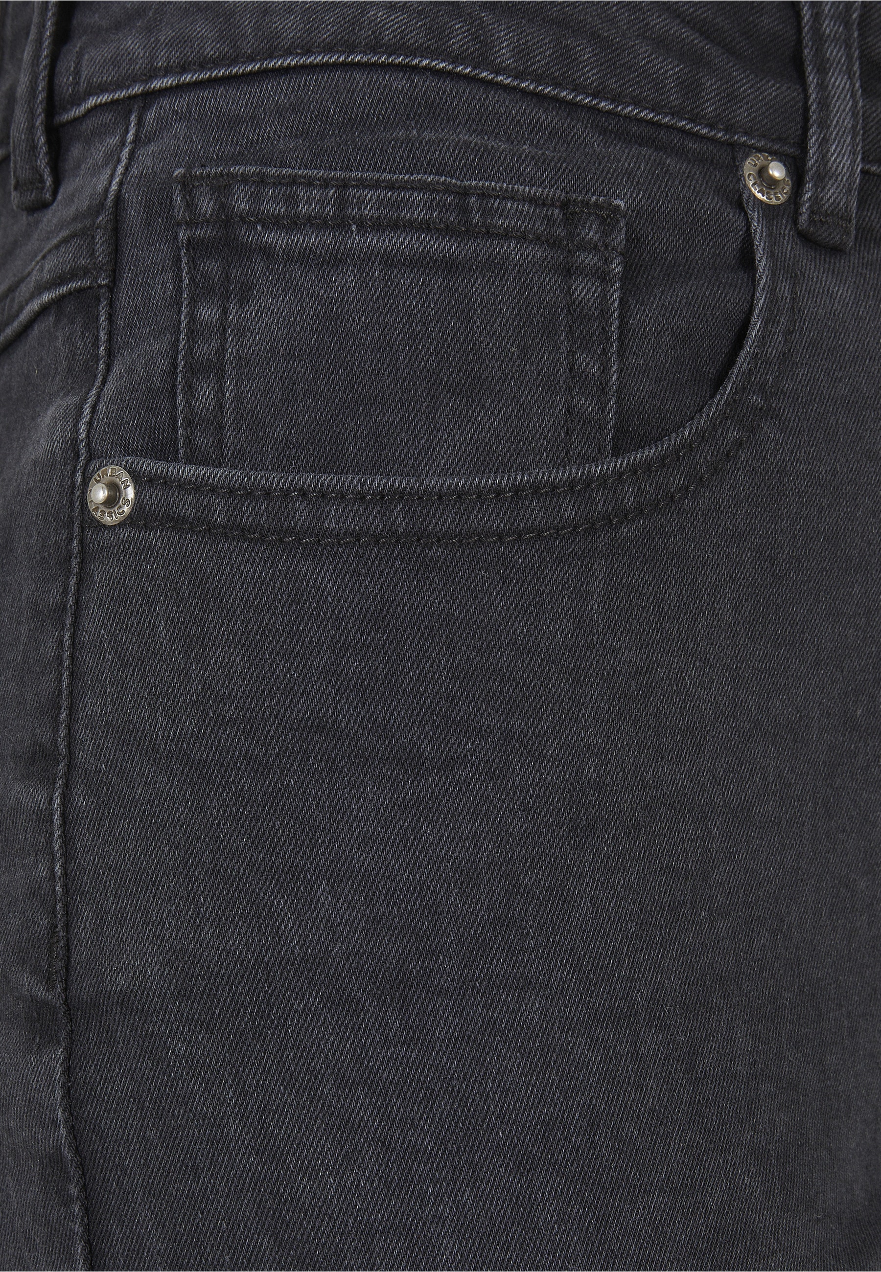 URBAN CLASSICS High-waist-Jeans »Urban Classics Damen Ladies Highwaist Straight Slit Denim Pants« 1 Stk.