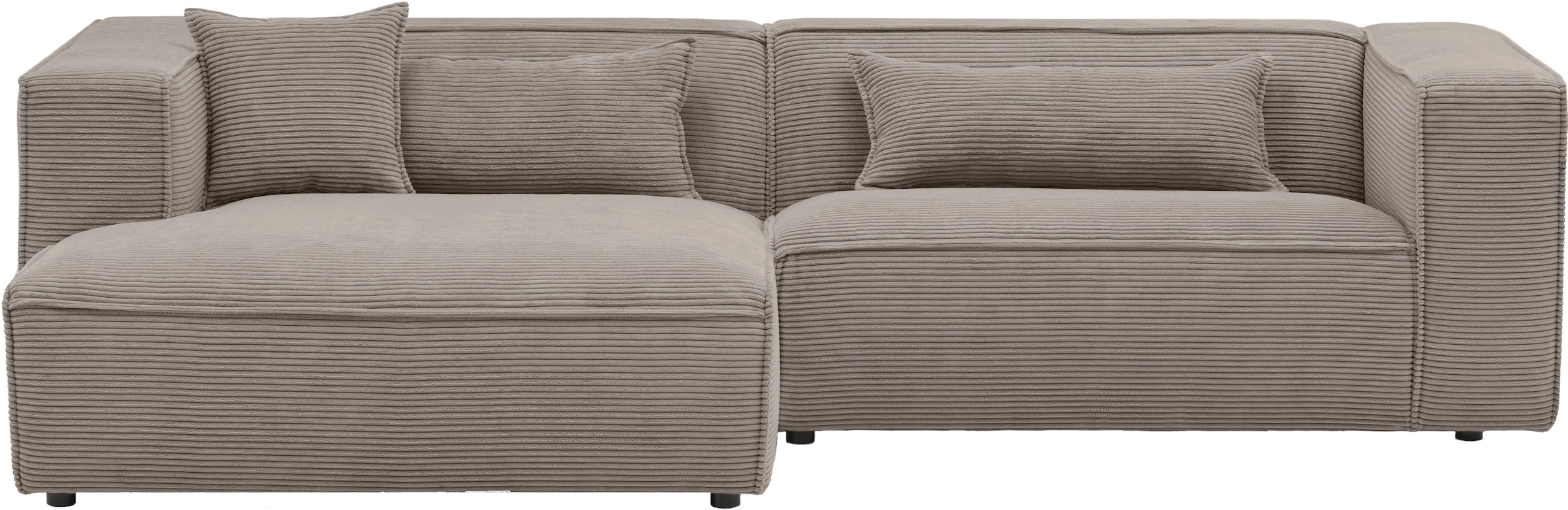 LeGer Home by Lena Gercke Ecksofa "PIARA mit Kedernaht in Cord oder Leineno günstig online kaufen