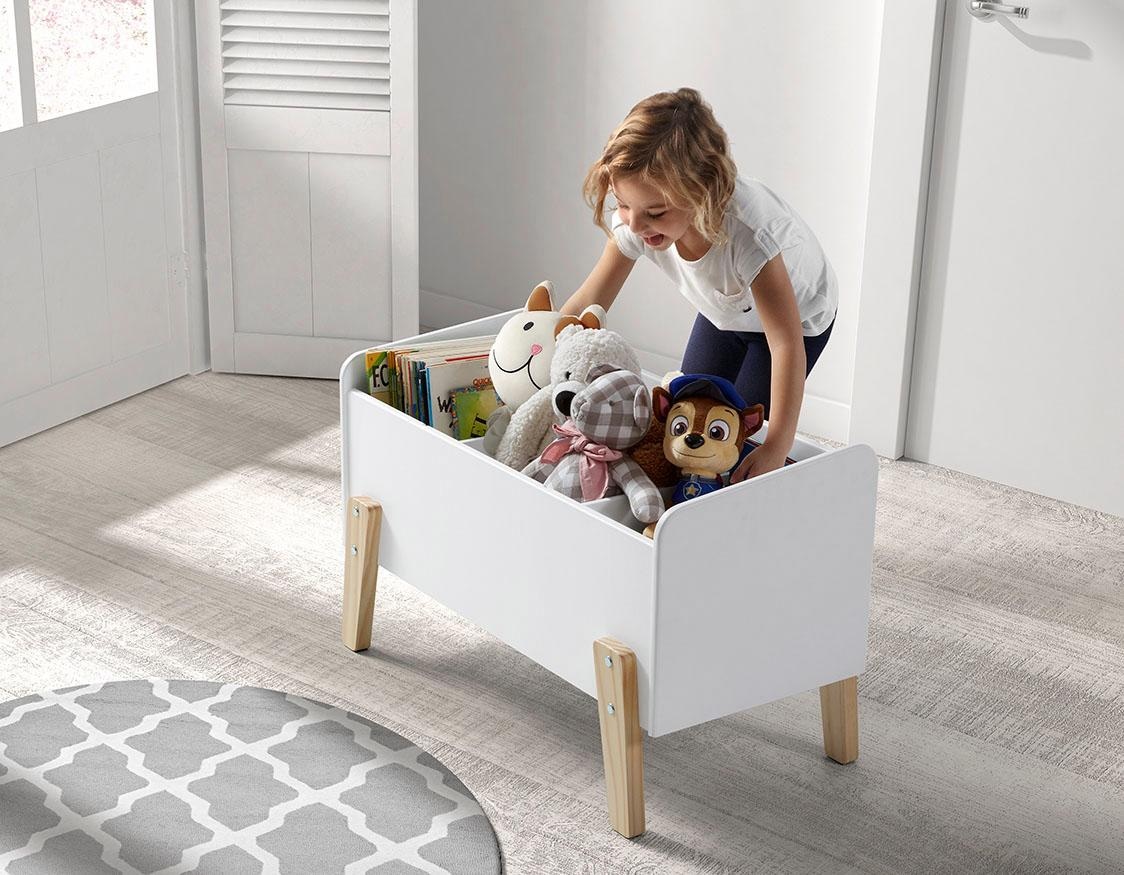 Spielzeugtruhe »Kiddy«, (Made in Europe), MDF-Oberfläche