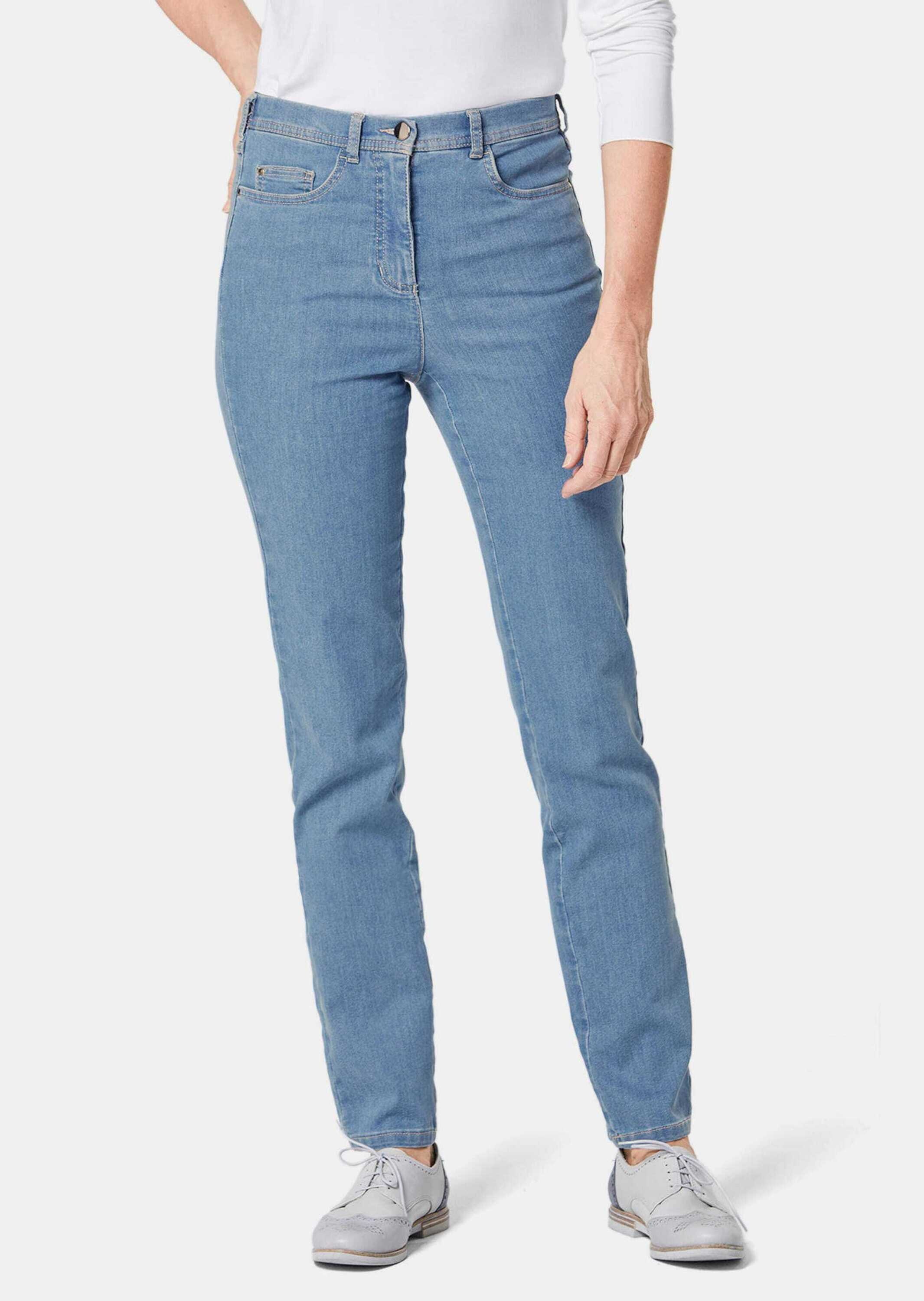 GOLDNER Regular-fit-Jeans »Kurzgröße Damen Jeans Slim Fit LOUISA mit Stretch-Anteil«