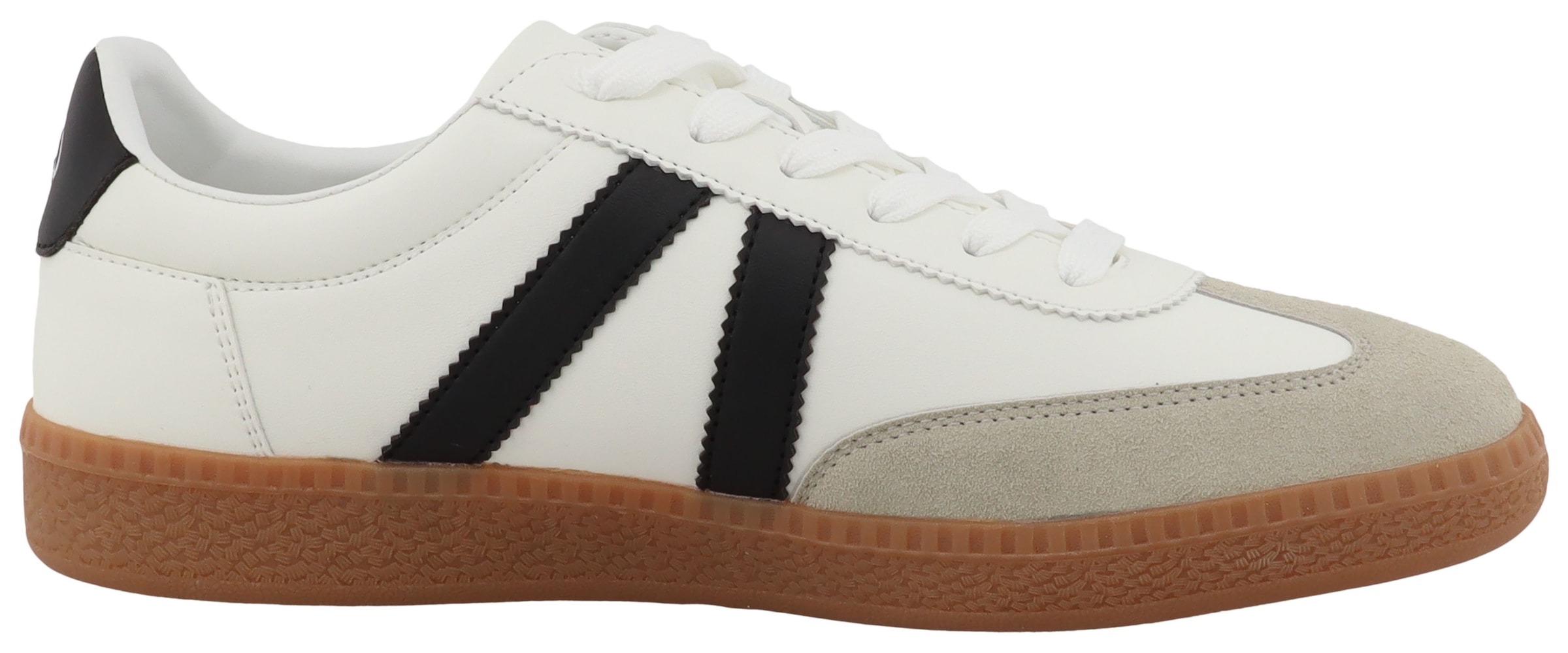 TOM TAILOR Sneaker »Kauthar«  Freizeitschuh, Halbschuh, Schnürschuh mit Kontrastbesatz