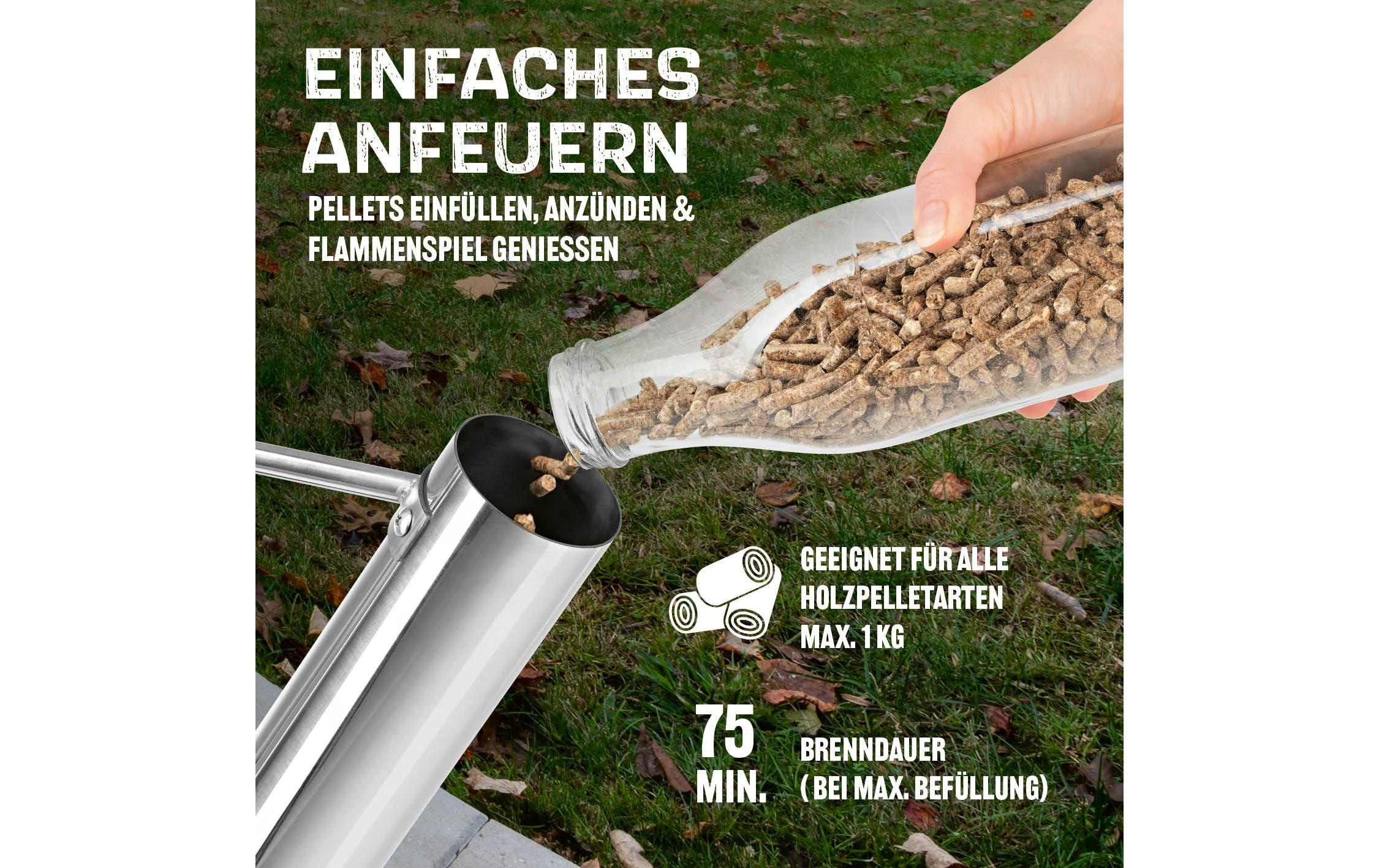 LANDMANN Feuerstelle »Pellet-Fackel 126.5 cm« Pellet Heizstrahler