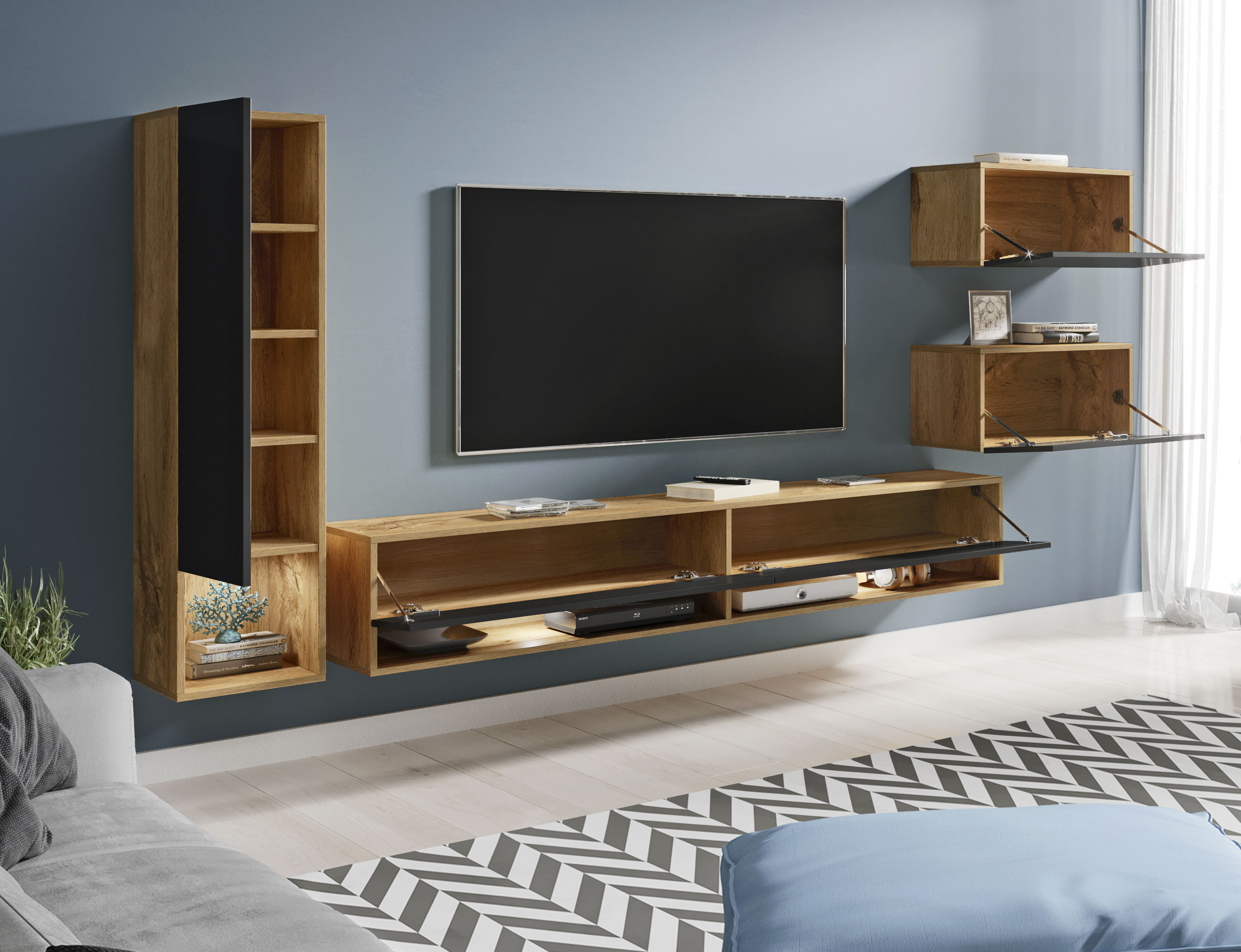 Thumbnail - INOSIGN Wohnwand "Amadeo" Set, 4 Stk. tlg.