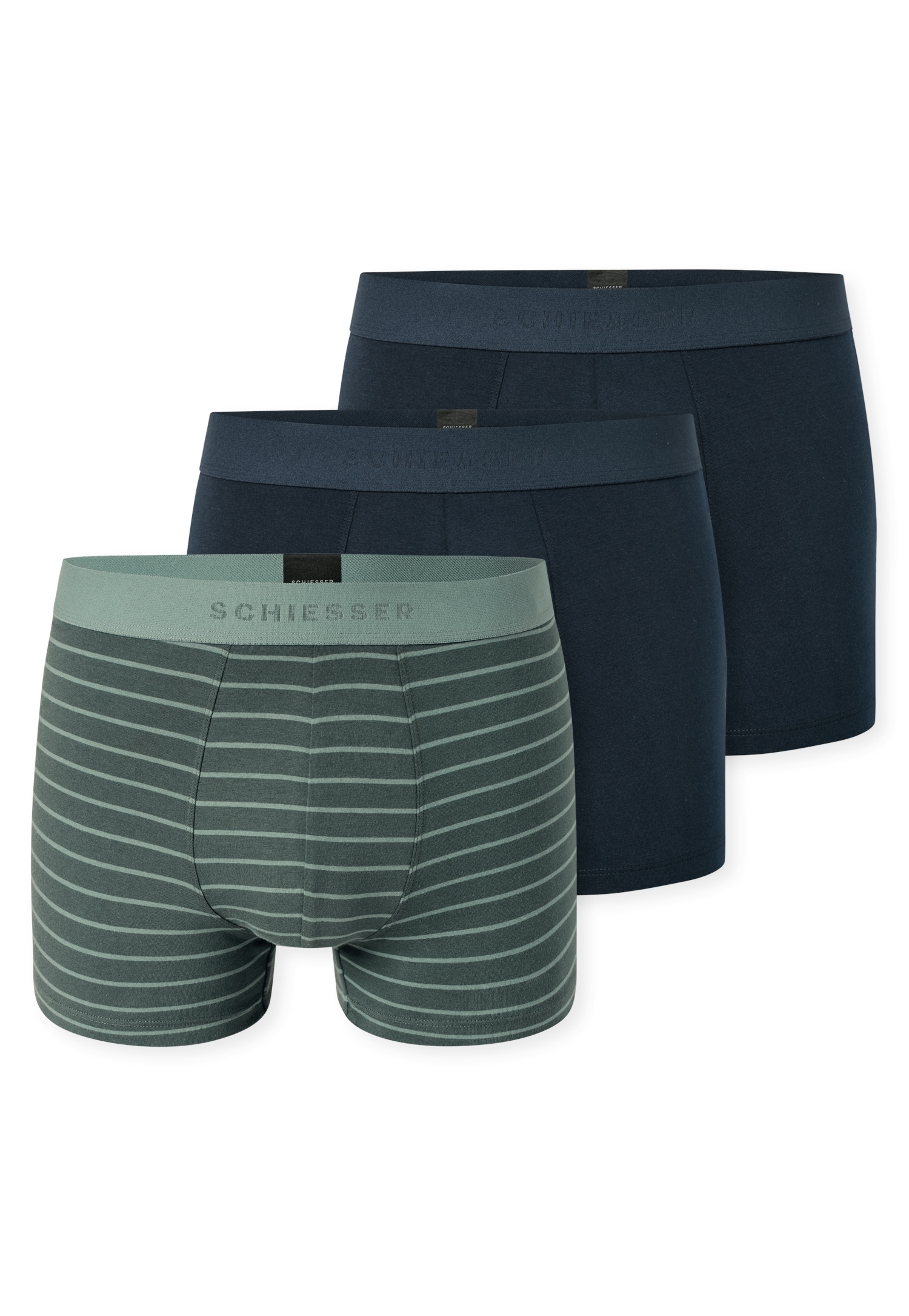 Schiesser Boxershorts "95/5 Multipacks", ohne Eingriff, softer Logo-Webgumm günstig online kaufen
