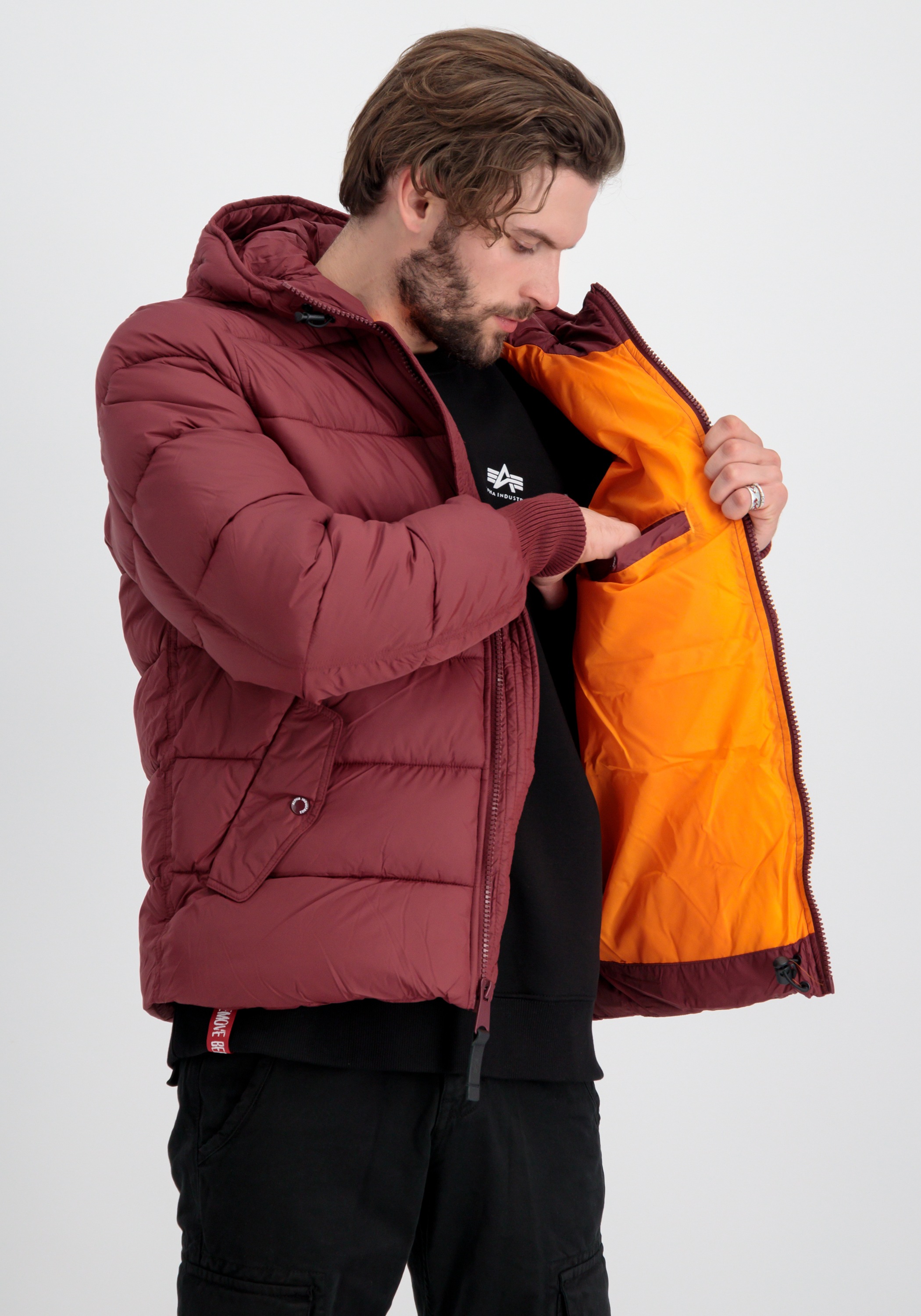Alpha Industries Winterjacke "Hooded Puffer Alpha FD" günstig online kaufen