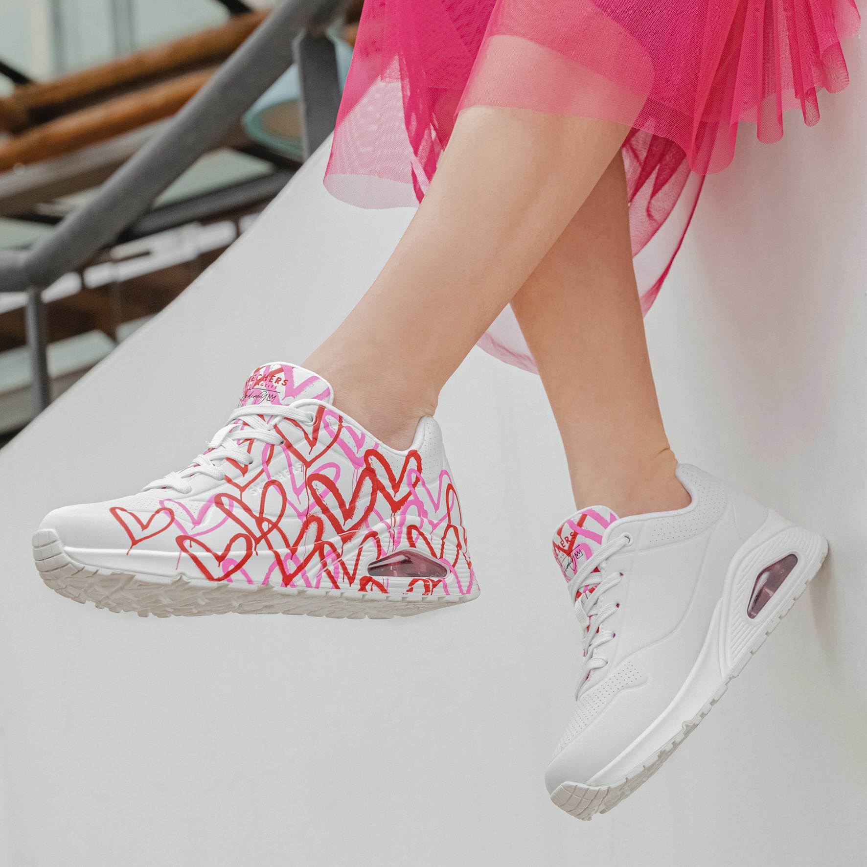 Skechers "UNO-SPREAD THE LOVE" Freizeitschuh, Halbschuh, Schnürschuh mit co günstig online kaufen