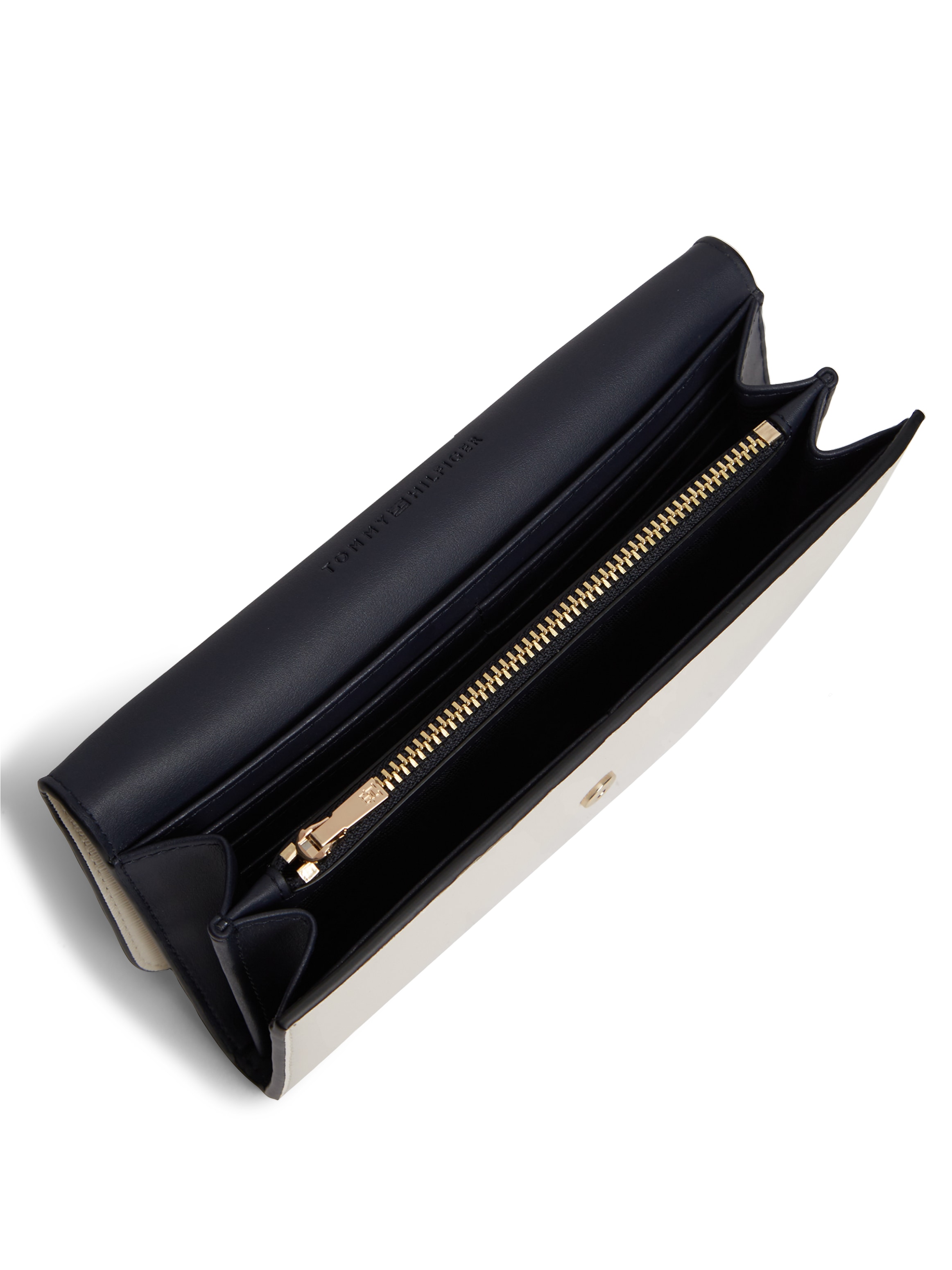 Tommy Hilfiger Geldbörse »TH MODERN LRG FLAP WALLET« Damen Geldbeutel, Portemonnaie mit Logo-Schriftzug