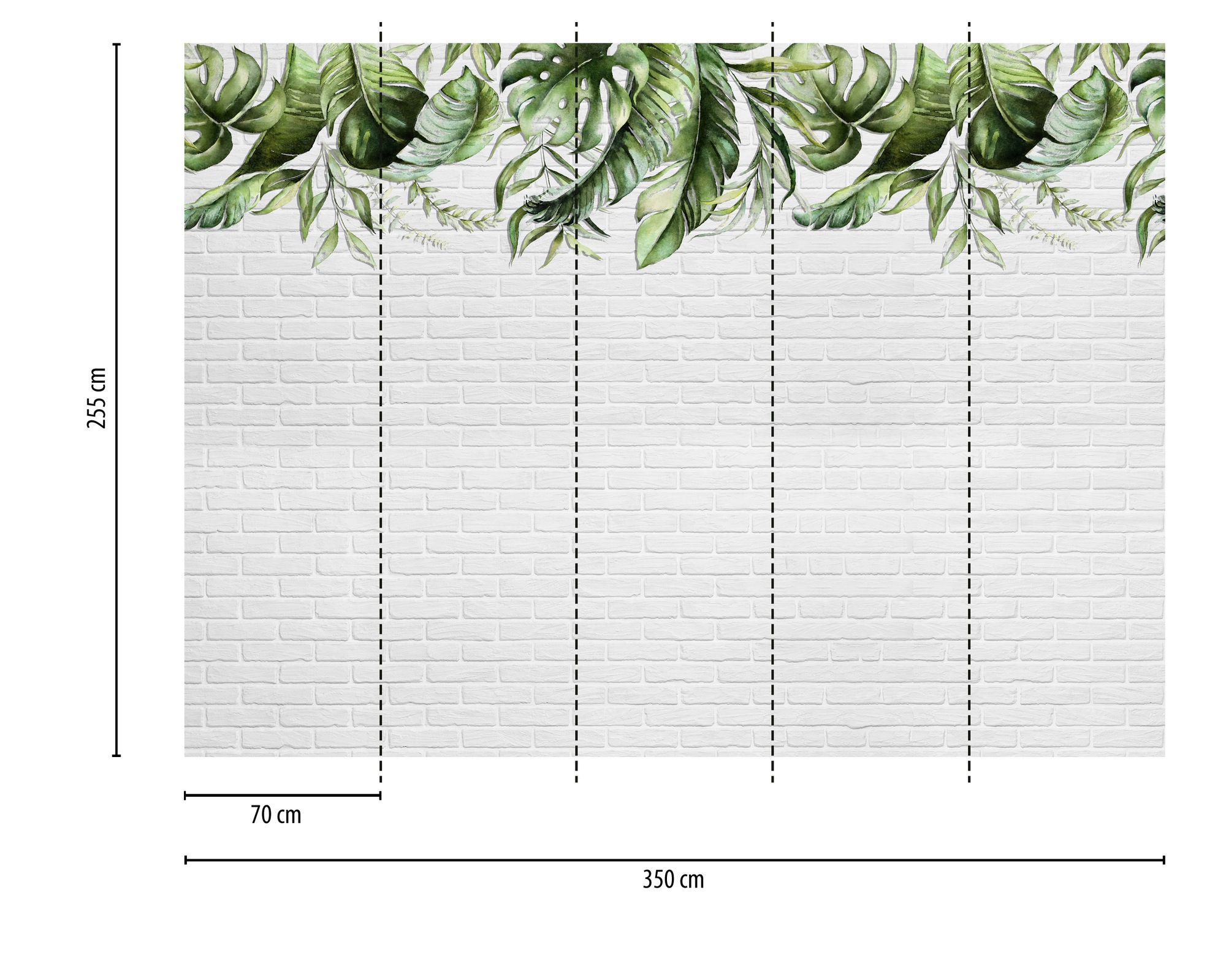 A.S. Création Vliestapete »Pflanzentapete Aquarell Grün Weiß Tropen« matt strukturiert