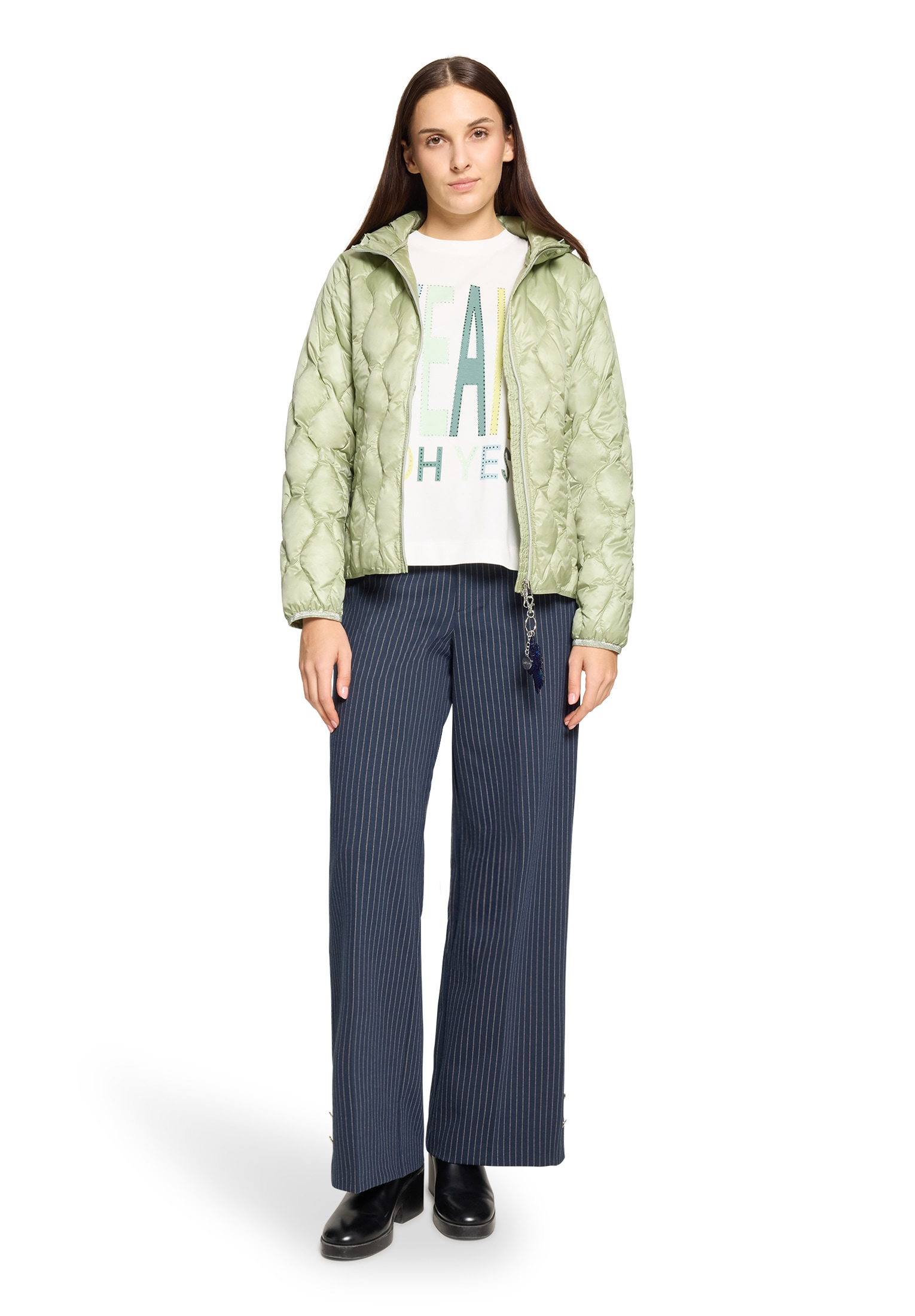 Cartoon Steppjacke »Damen mit Eingrifftaschen« mit Kapuze